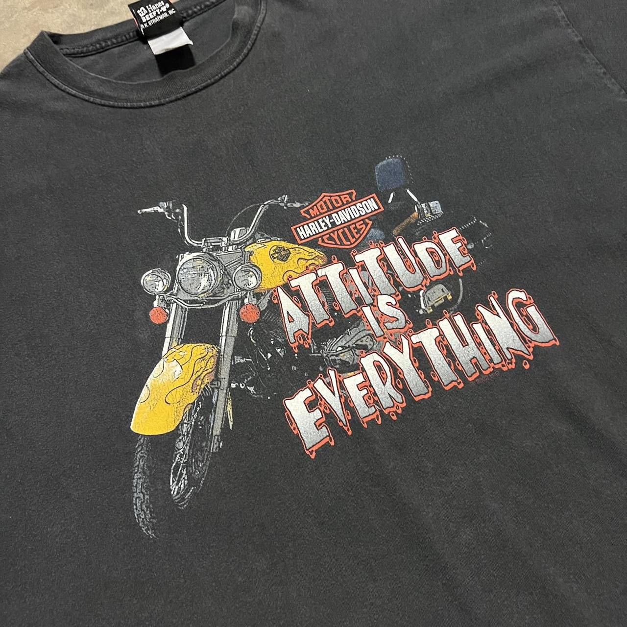 Harley Davidson Vintage Harley Davidson Biker T shirt Attitude Nashville Size US XXL / EU 58 / 5 - 3 Thumbnail