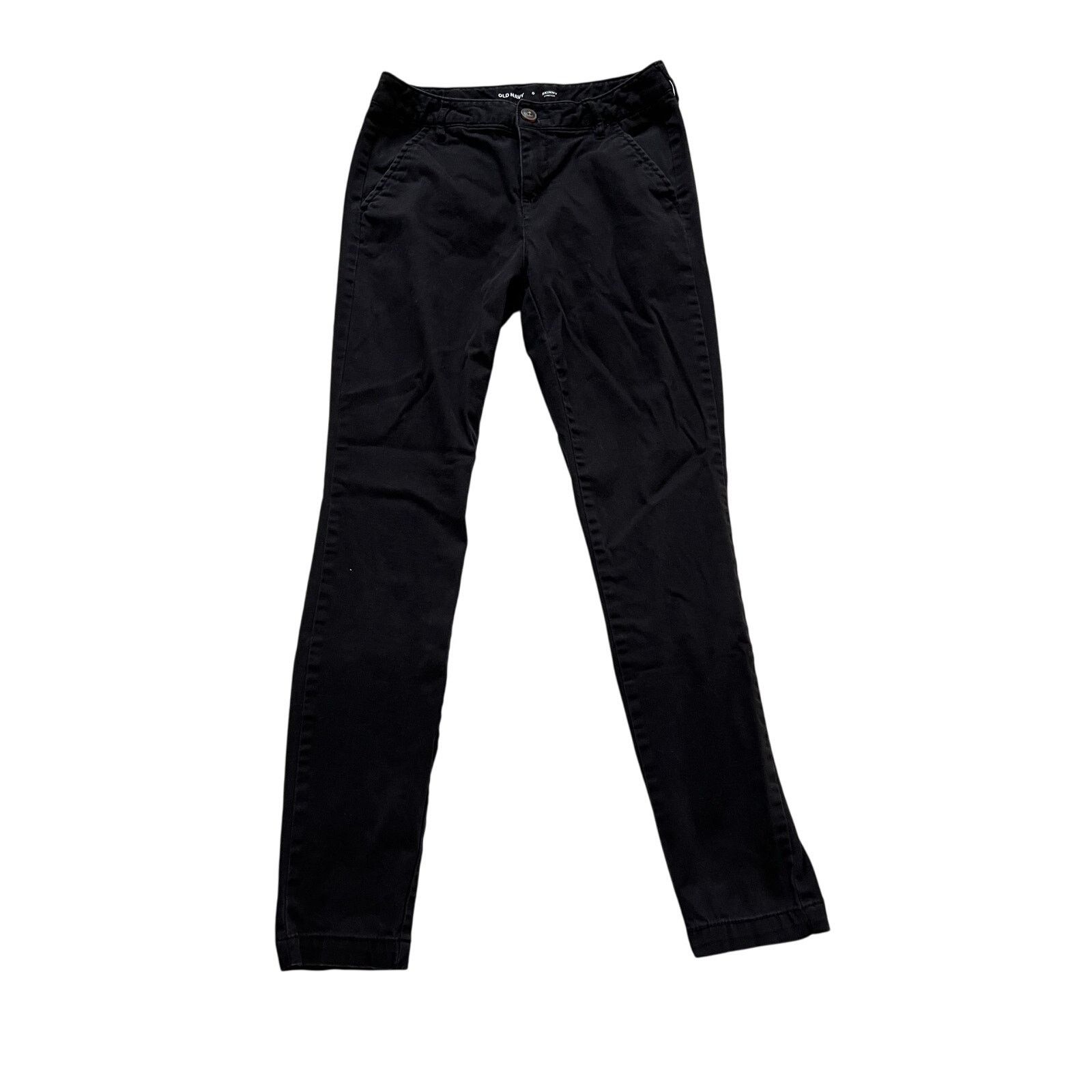 Old Navy Old Navy Midrise Skinny Stretch Black Jeans Size 0 Size 25" / US 0 / IT 36 - 1 Thumbnail