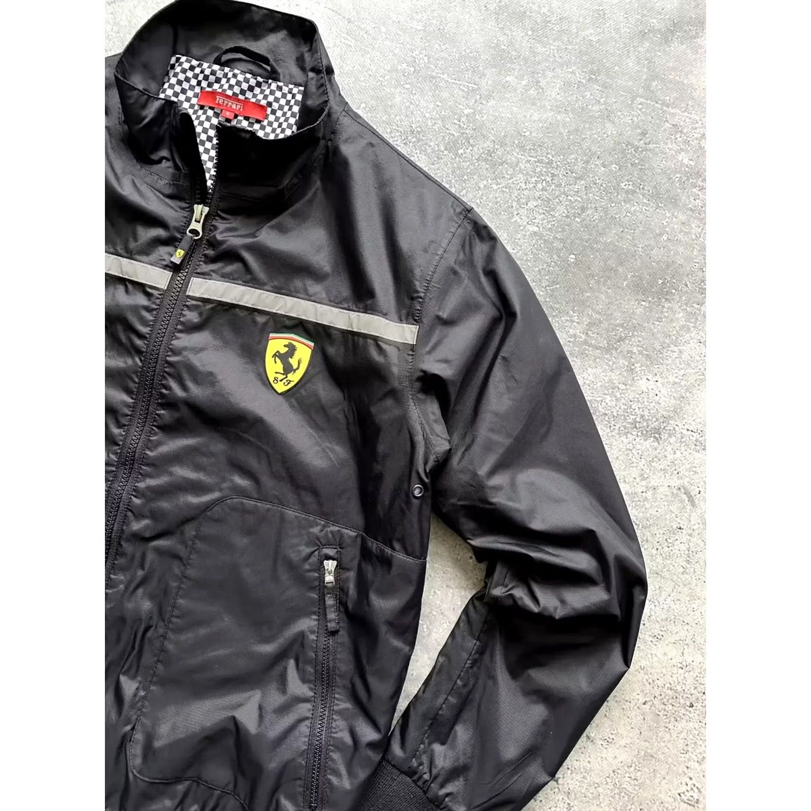 Ferrari VINTAGE Ferrari Scuderia Formula-1 Racing Nylon Jacket Mens S Black Windbreaker Racing Full Zip Size US S / EU 44-46 / 1 - 5 Thumbnail