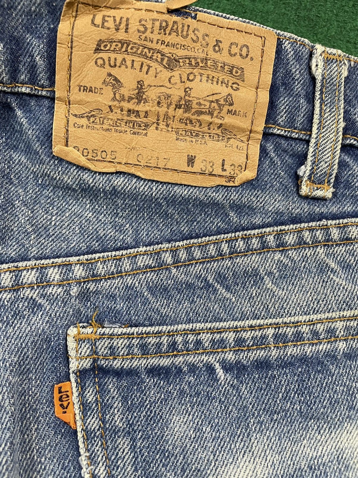 Levi's × Vintage Vintage 80s Levis 505 Orange Tab Size US 32 / EU 48 - 6 Thumbnail