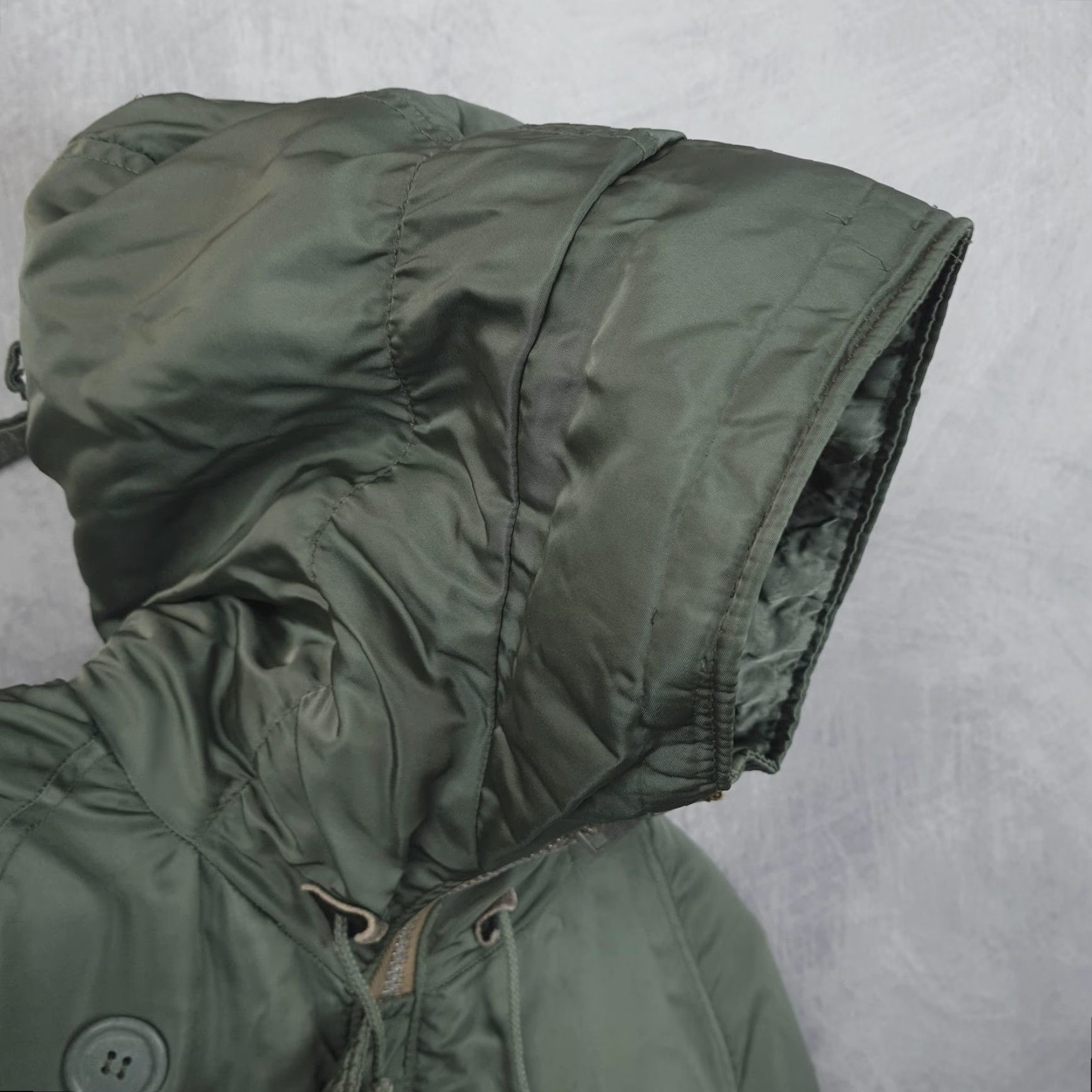 Vintage VINTAGE N-3B Parka Jacket Mens Small Green Orange Heavy Nylon Quilted Lined 70s Size US S / EU 44-46 / 1 - 5 Thumbnail