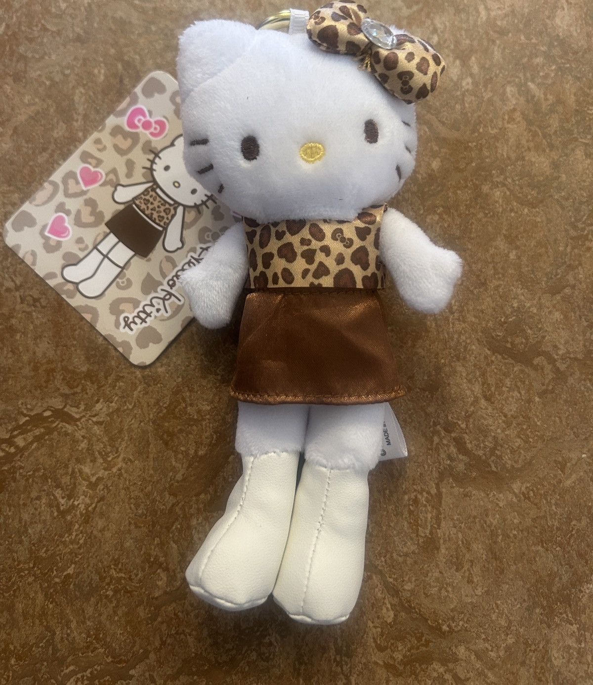 Other Sanrio Hello Kitty Long Legged Style Leopard Plush Keychain Size ONE SIZE - 1 Thumbnail