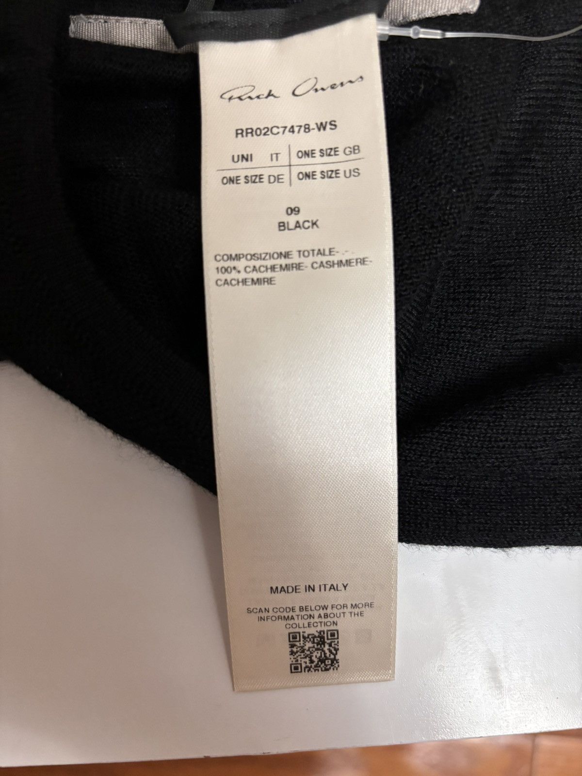 Rick Owens Rick Owens skull cashmere balaclava Size ONE SIZE - 4 Thumbnail