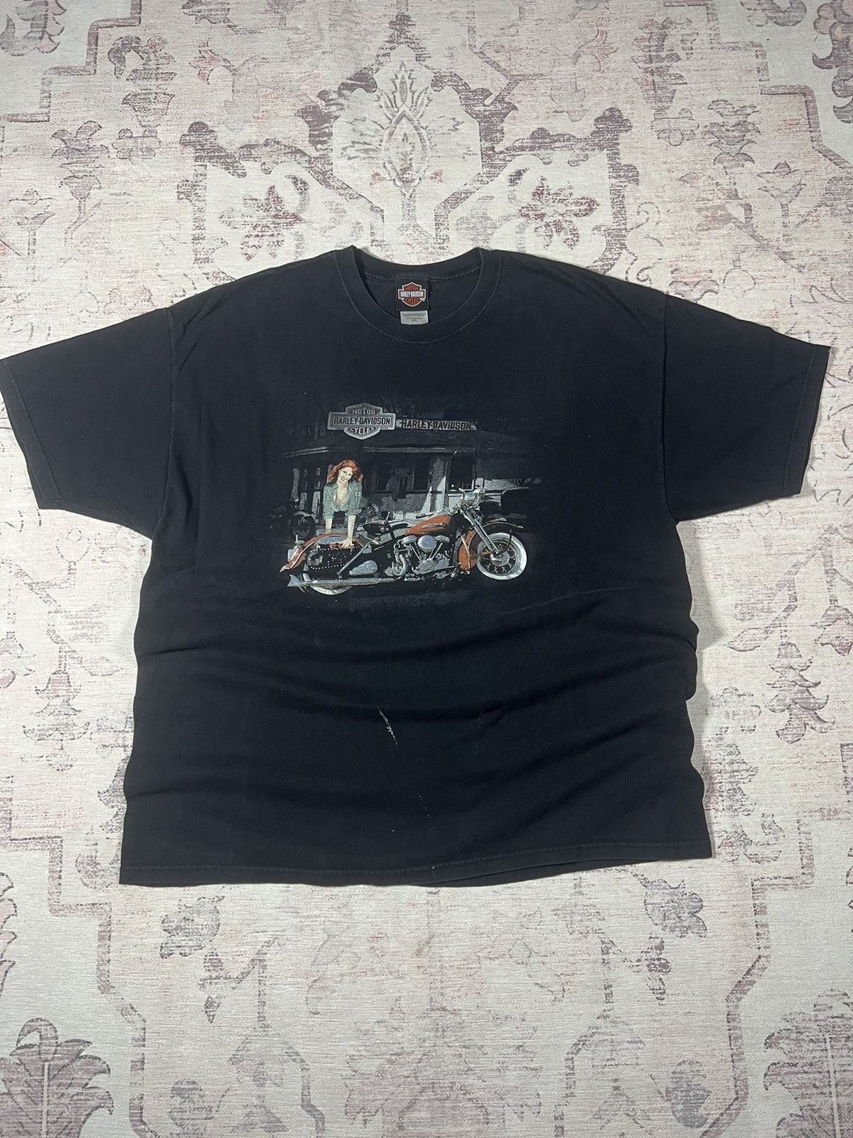 Harley Davidson Vintage Y2K Faded Virginia Beach Harley Davidson Biker Tee Size US XXL / EU 58 / 5 - 1 Thumbnail