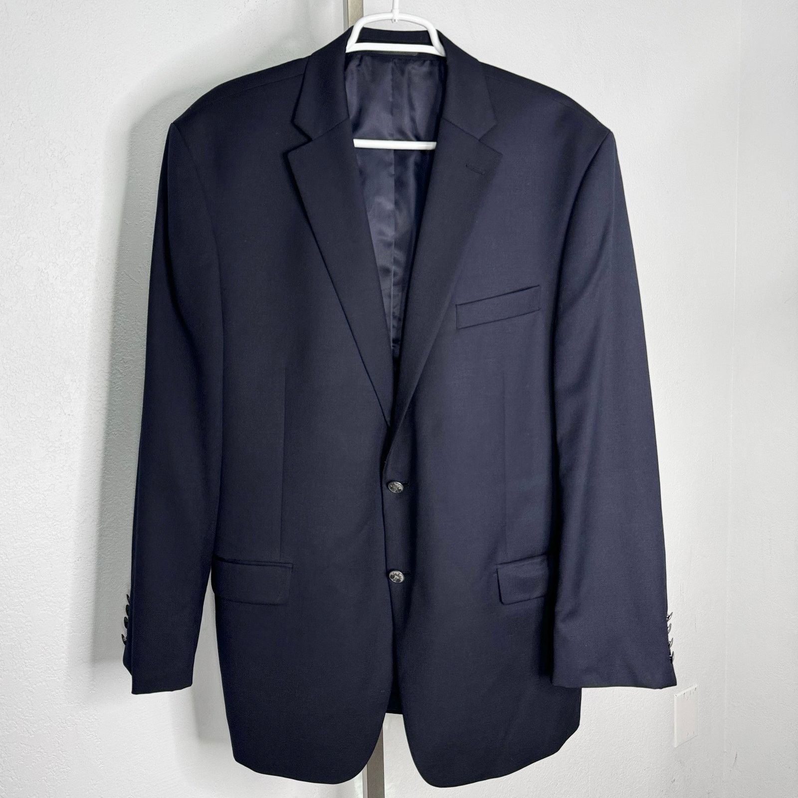 Michael Kors MICHAEL MICHAEL KORS Men's Sport Coat Blazer Two-Button Navy Size 46R - 1 Thumbnail
