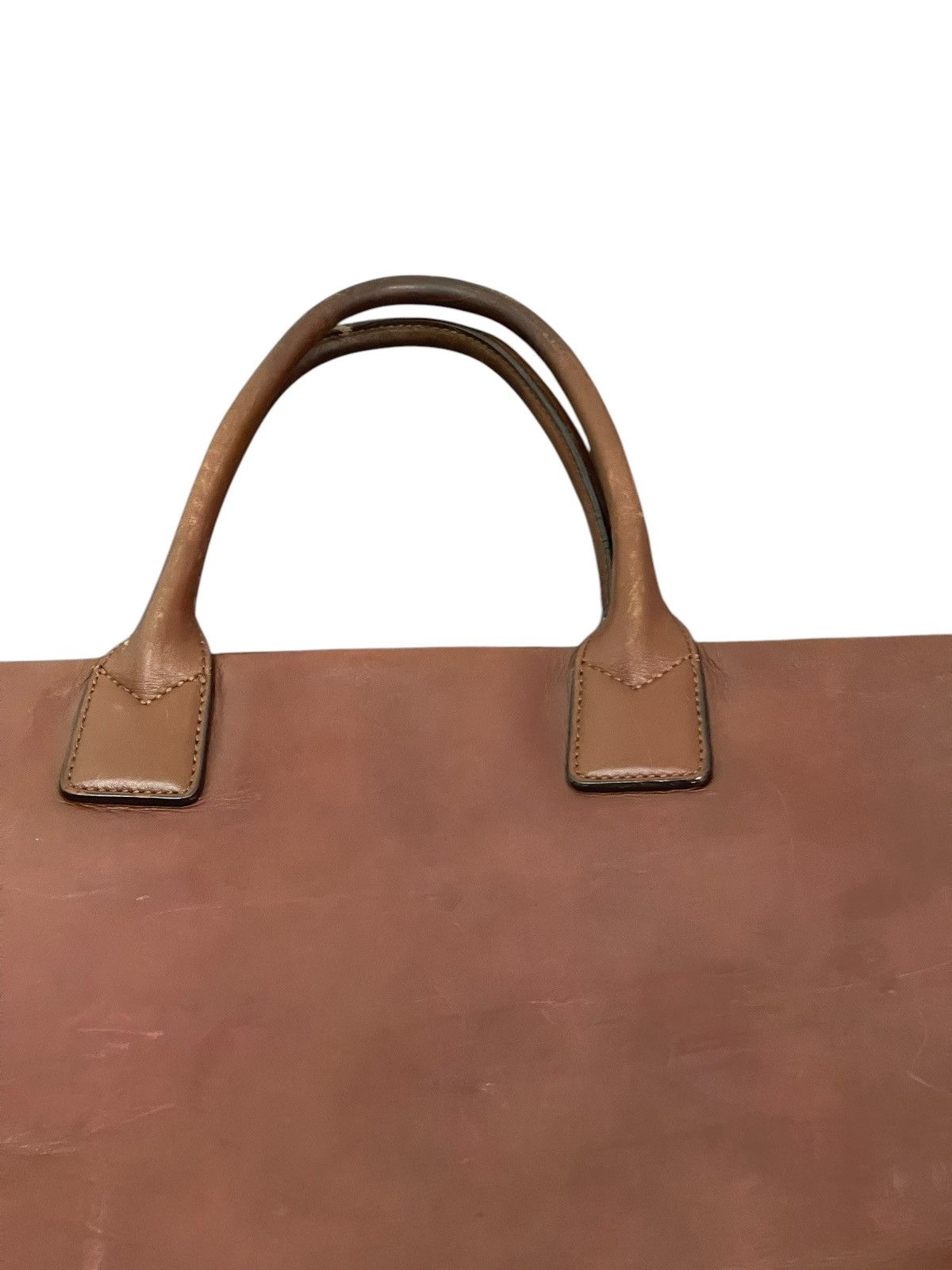 Japanese Brand Full Leather Patina The Suit Company Brief Bag 2🟩0 Size ONE SIZE - 9 Thumbnail