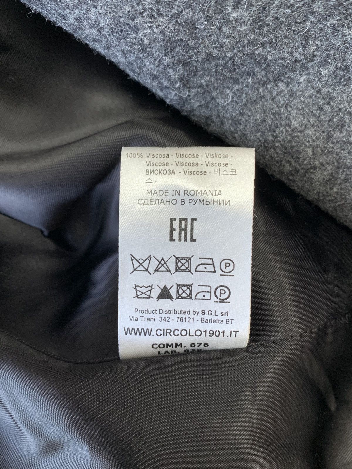Circolo 1901 Circolo 1901 Double-Breasted Grey Wool Jacket Women Size M / US 6-8 / IT 42-44 - 10 Thumbnail