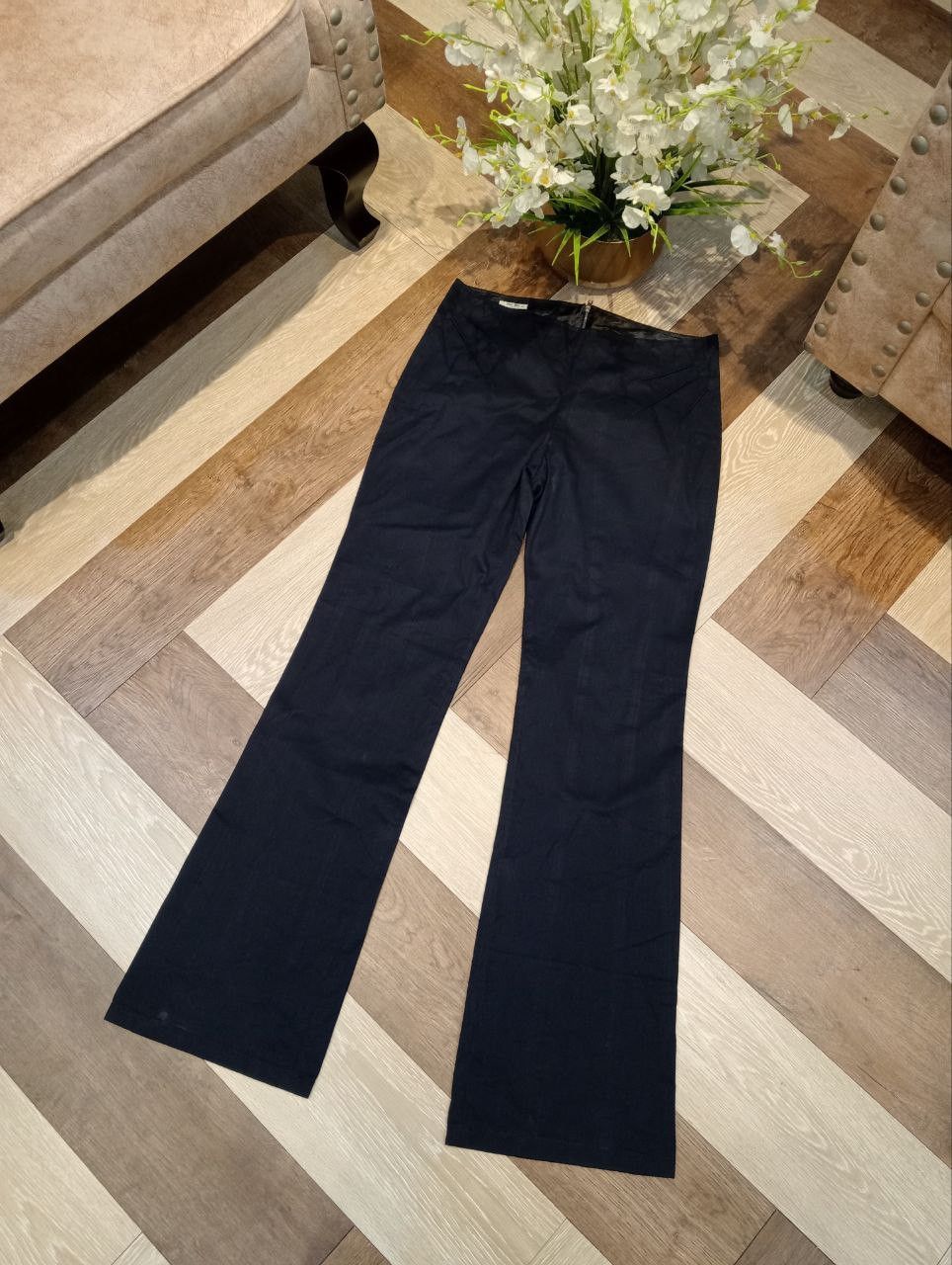 Miu Miu LUXURY MIU MIU FLARED COTTON PANTS Size 27" / US 4 / IT 40 - 2 Thumbnail