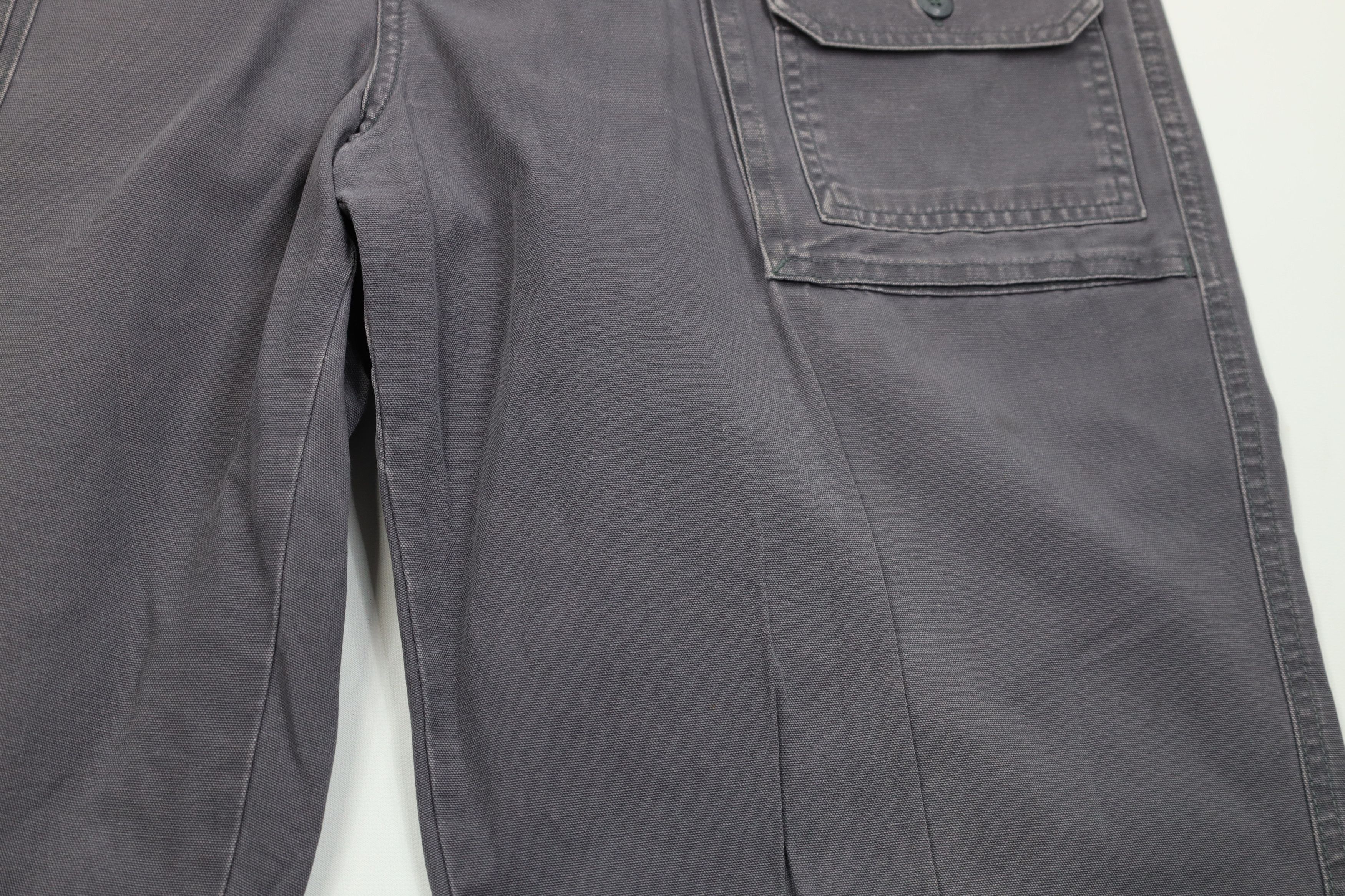 Cabelas Vintage Y2K Cabelas Canvas Wide Leg Cargo Pants Steel Blue Size US 38 / EU 54 - 9 Thumbnail