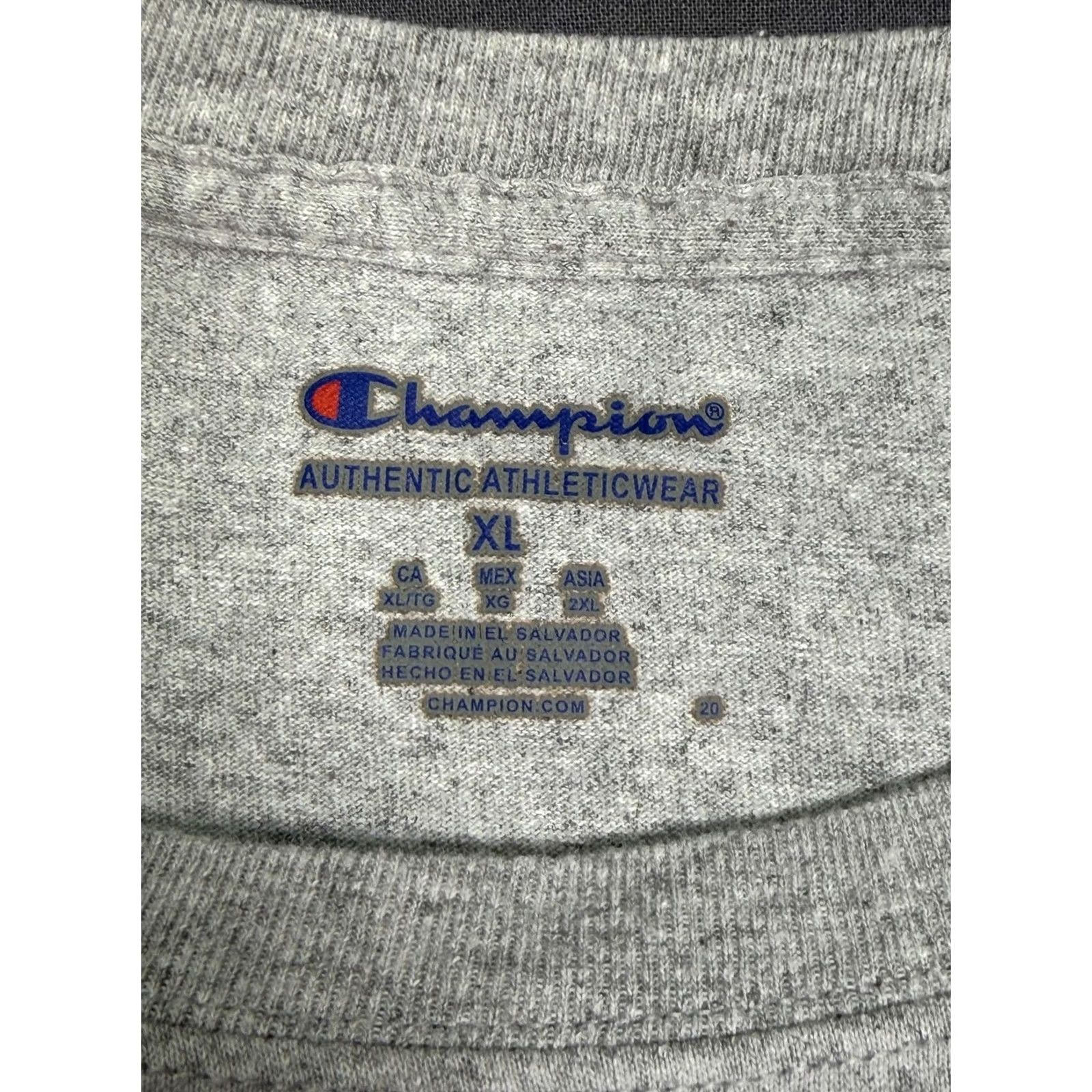 Champion VINTAGE DePaul Blue Demons Shirt Mens XL Gray Champion College Graphic Tee T-Shirt Size US XL / EU 56 / 4 - 4 Thumbnail