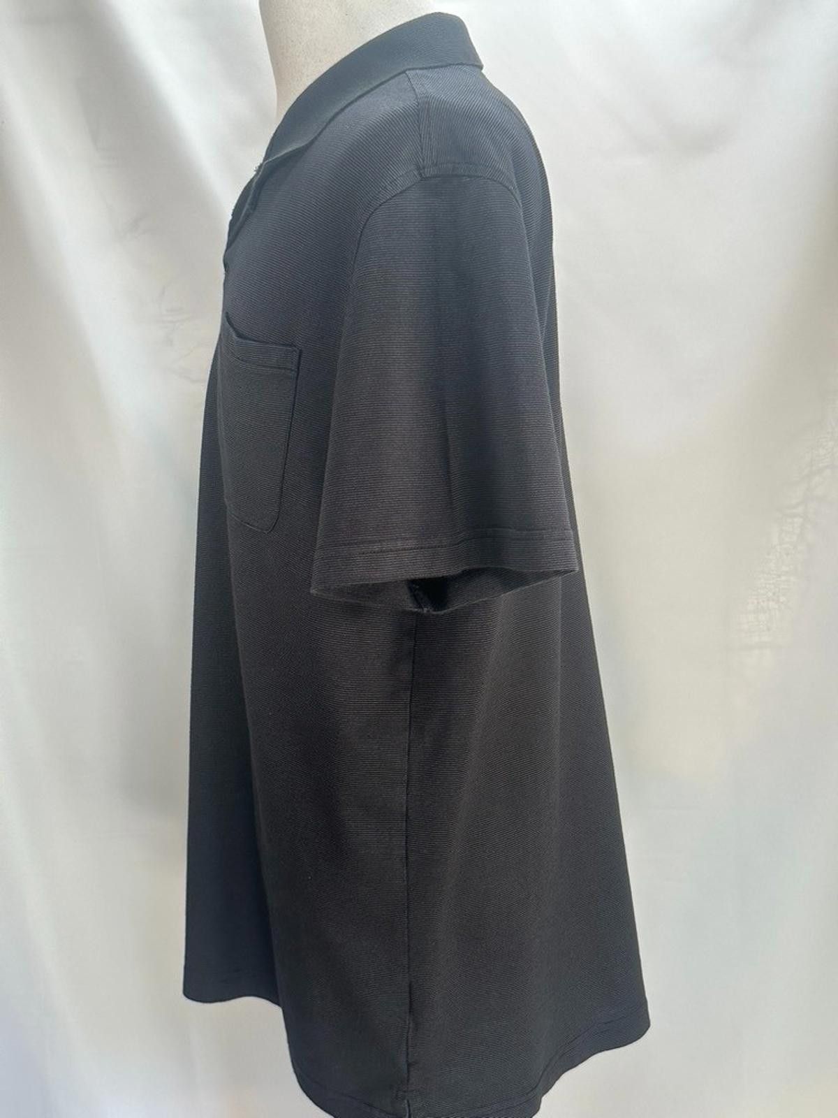 Van Heusen Van Heusen Flex Classic 1/4 Button Polo Shirt Black Men's XL Size US XL / EU 56 / 4 - 2 Thumbnail