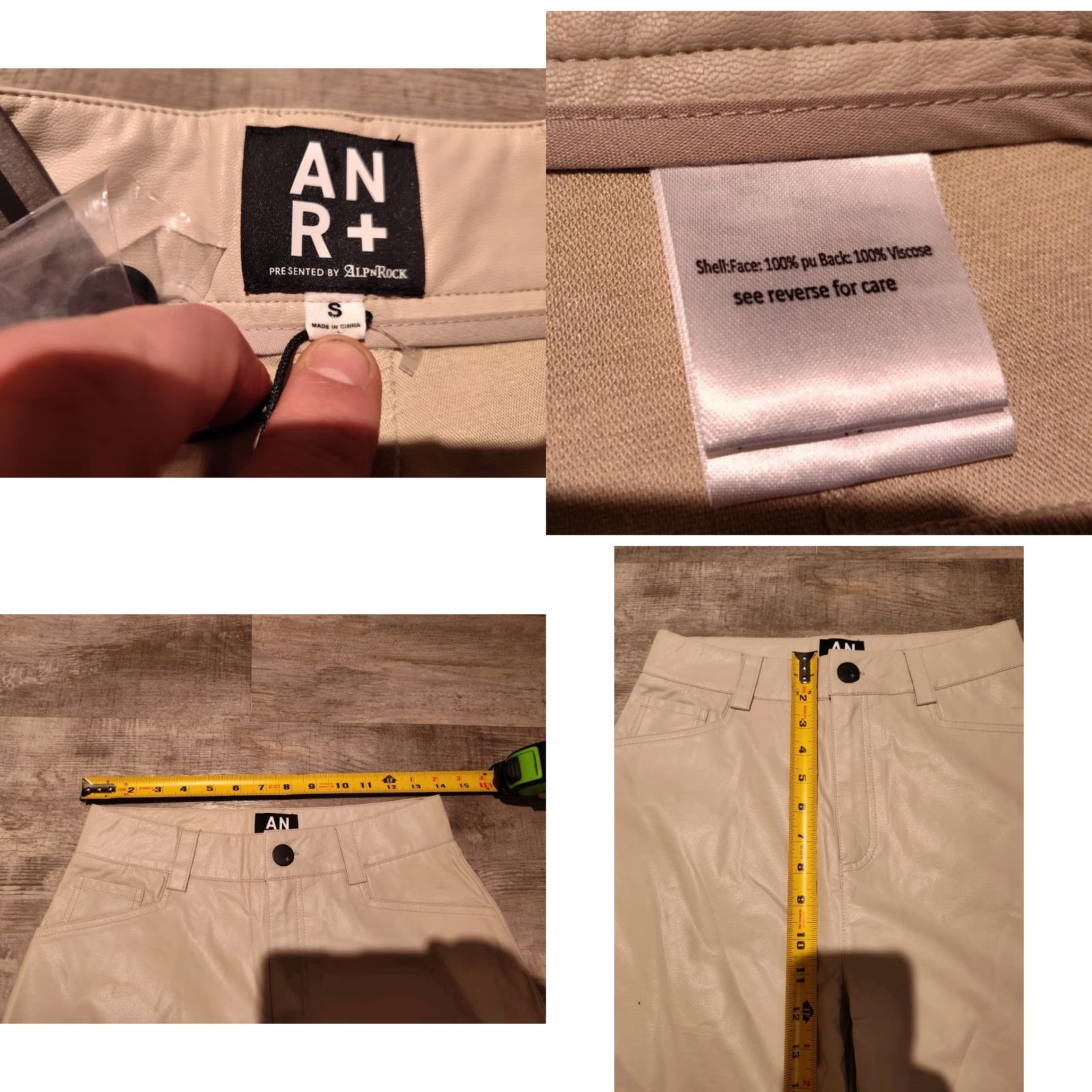 Vintage VINTAGE Alp N Rock Women’s Pants Bootcut S 31in Silvergrey Faux Leather 90s Grunge NWT Size 28" / US 6 / IT 42 - 8 Thumbnail