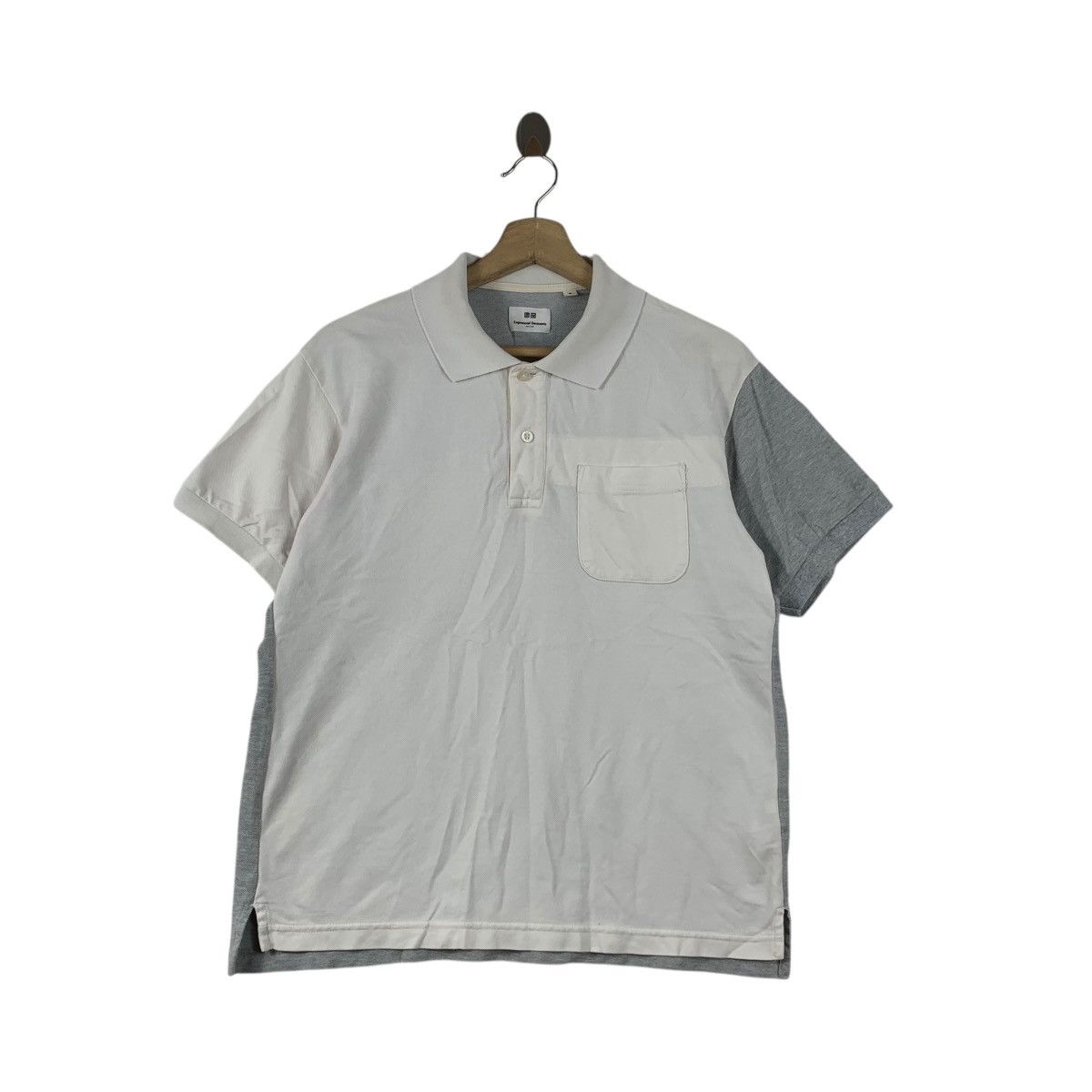 Engineered Garments ENGINEERED GARMENTS x UNIQLO Patchwork Polo Tee Shirt Top Size US M / EU 48-50 / 2 - 1 Thumbnail