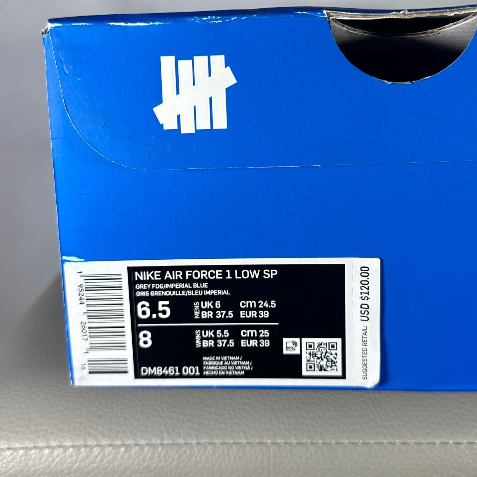 Nike × Undefeated Air Force 1 Low ‘5 On It’ Size US 8 / IT 38 - 11 Thumbnail