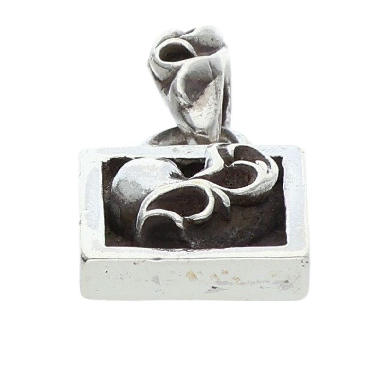 Chrome Hearts CHROME HEARTS Framed Heart Silver Necklace Size ONE SIZE - 5 Thumbnail