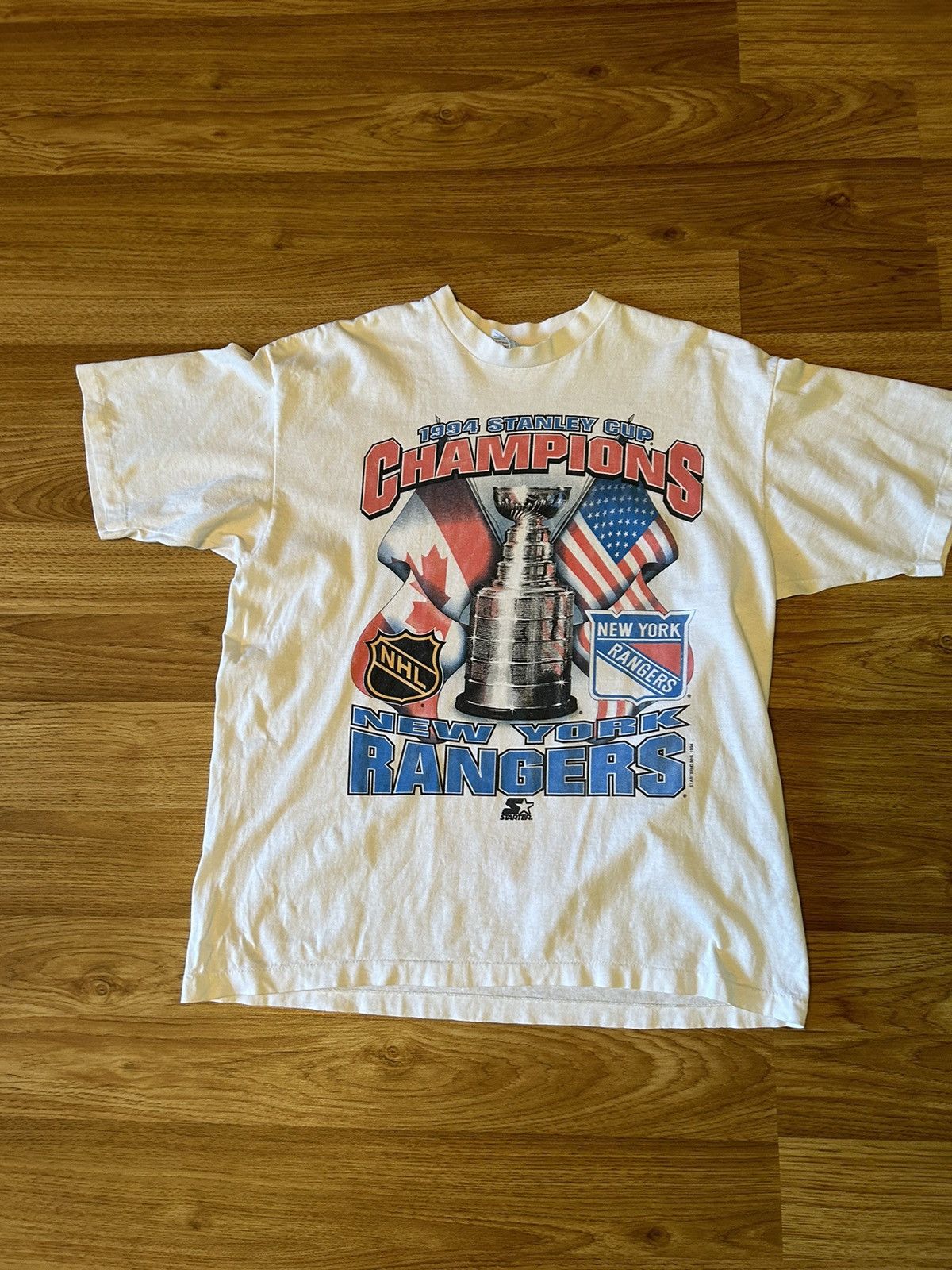 NHL × Starter New York Rangers NHL CHAMPIONS 1994 Size US XL / EU 56 / 4 - 1 Thumbnail