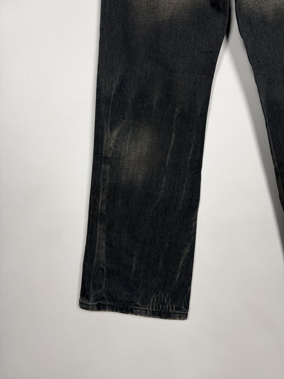 Vintage Y2K Black Wash Denim Jeans Pegasus Embroidery Winged Horse Size US 34 / EU 50 - 14 Thumbnail
