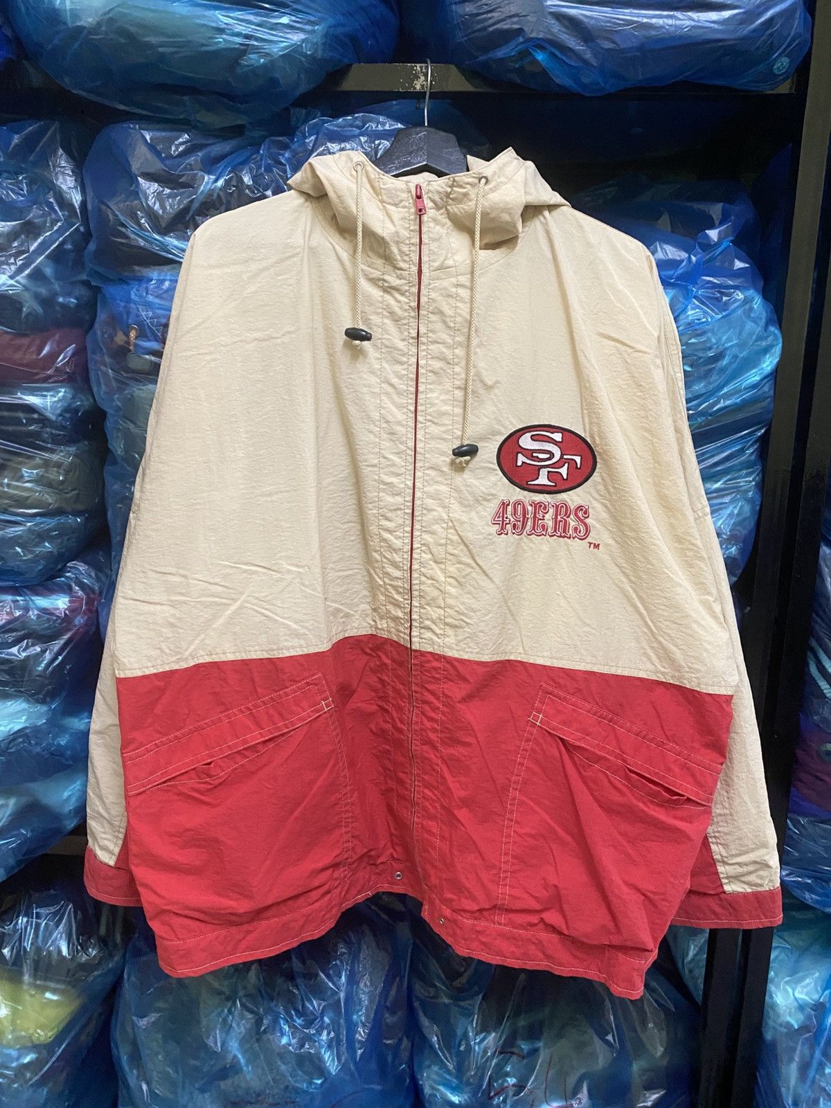NFL Vtg San Francisco 49ers NFL Windbreaker Jacket East Point Size US L / EU 52-54 / 3 - 1 Thumbnail