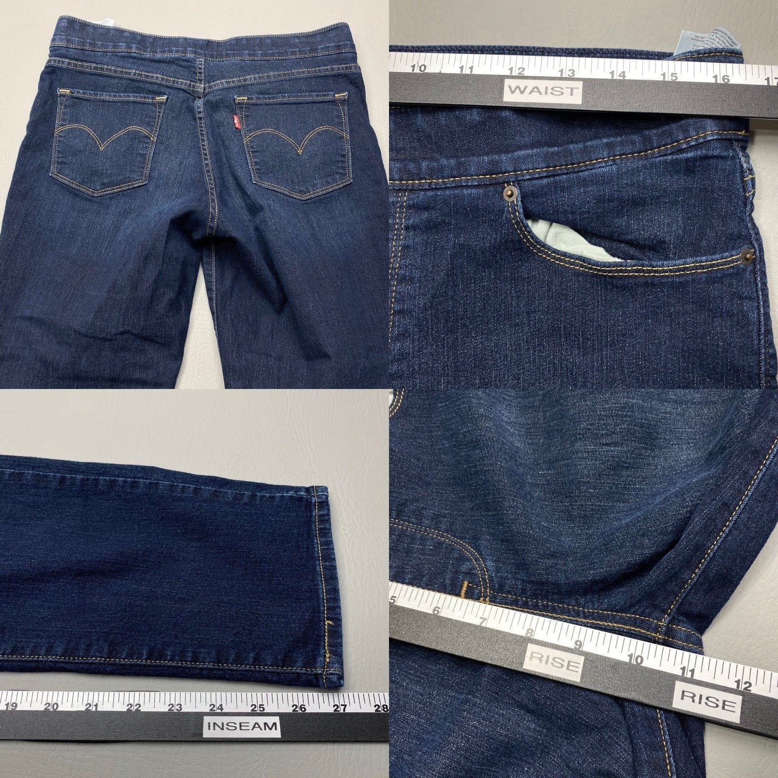 Levi's VINTAGE Levi’s Jeans Women’s 31x30 Blue Denim Stretch Style Code PC9-16458-0002 Size 24" / US 00 / IT 34 - 8 Thumbnail