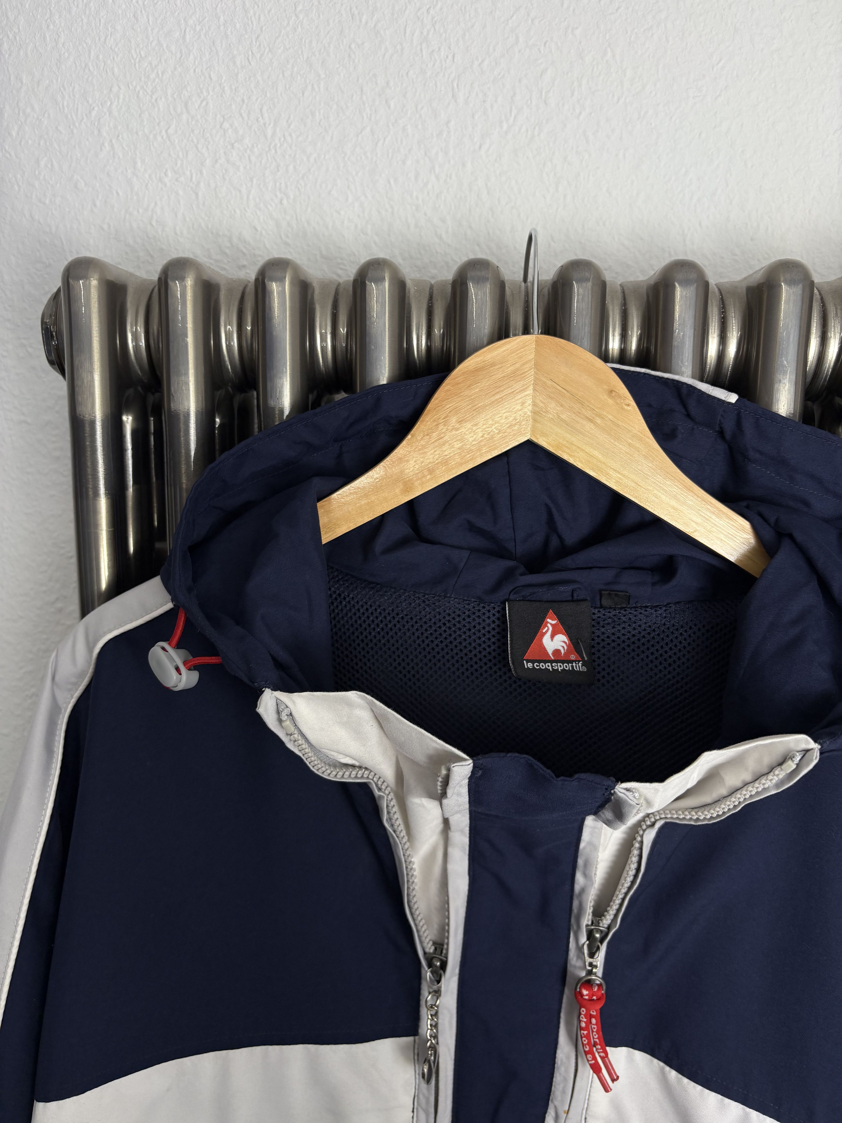 Le Coq Sportif Le Coq Sportif 2000s Navy Double Zip Track Jacket (L) Size US L / EU 52-54 / 3 - 4 Thumbnail