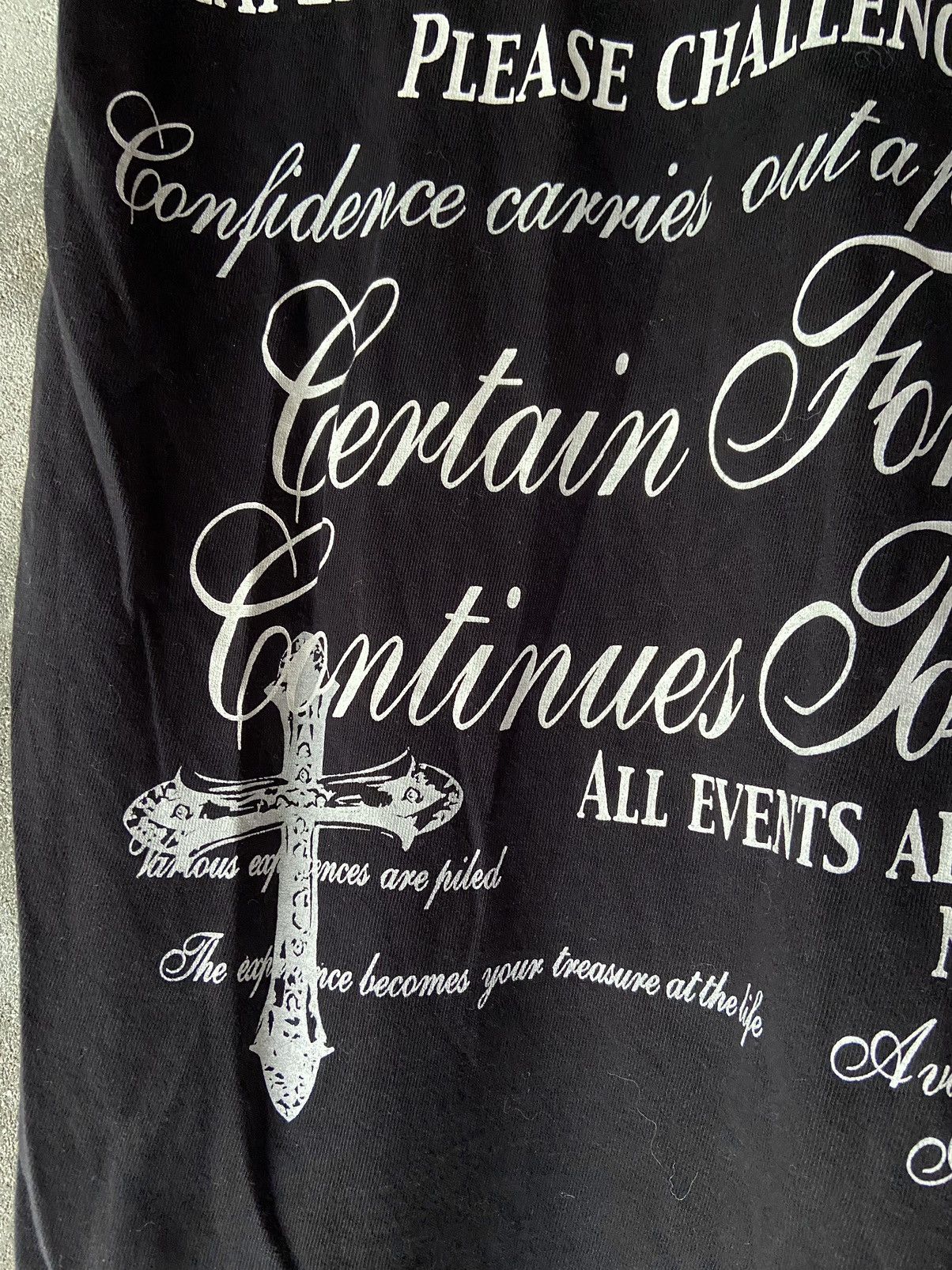 20471120 DESIRE THAT IN HOPE WILL BECOME SHAPE BEFORE LONG TEE Size US M / EU 48-50 / 2 - 7 Thumbnail