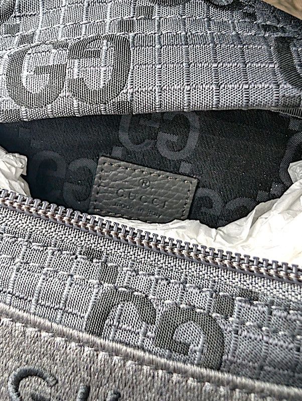 Gucci Grey Gucci GG Nylon Ripstop Belt Bag 767934 Size ONE SIZE - 13 Thumbnail