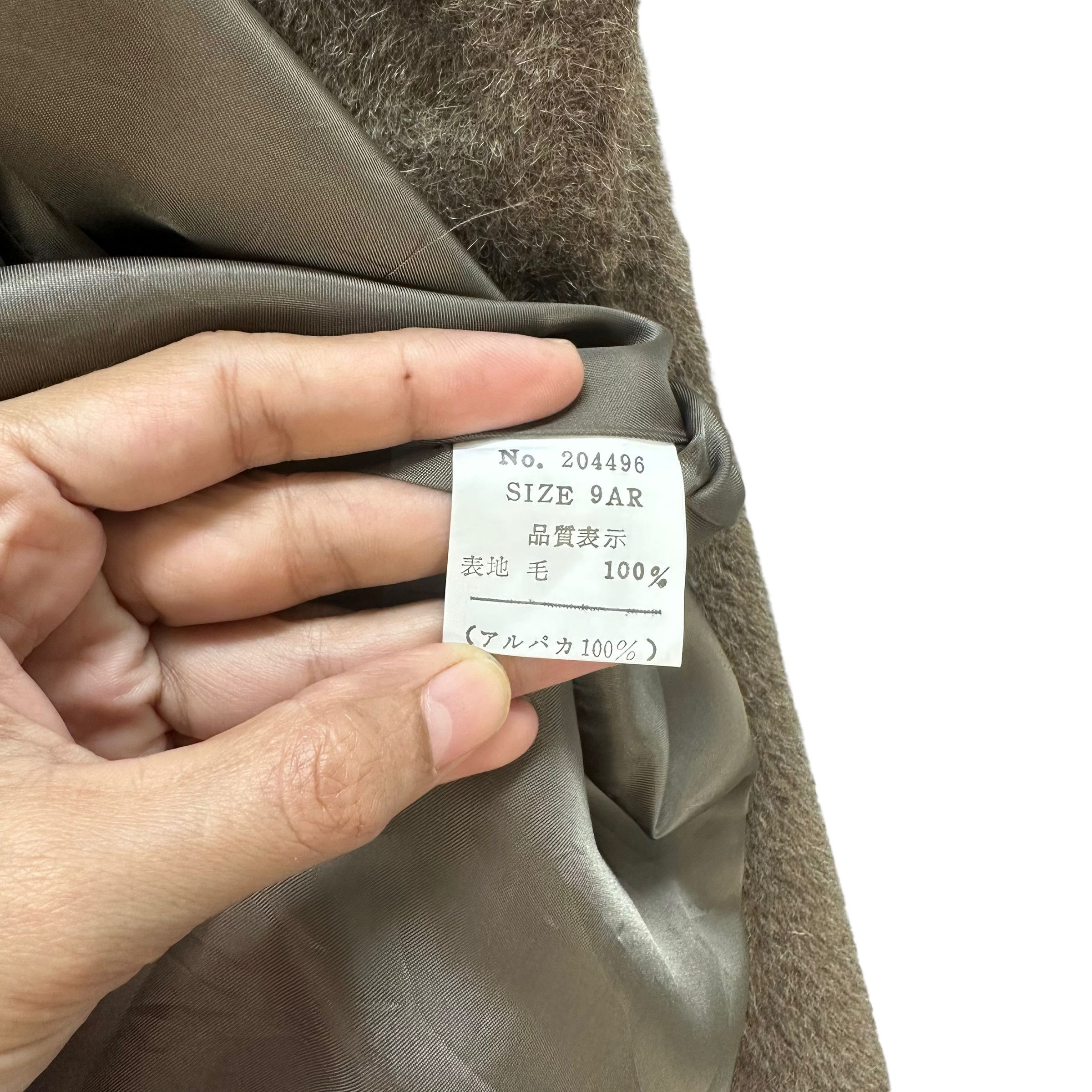 Japanese Brand MON GRE FEMME MOHAIR COAT #8060-199 Size M / US 6-8 / IT 42-44 - 9 Thumbnail