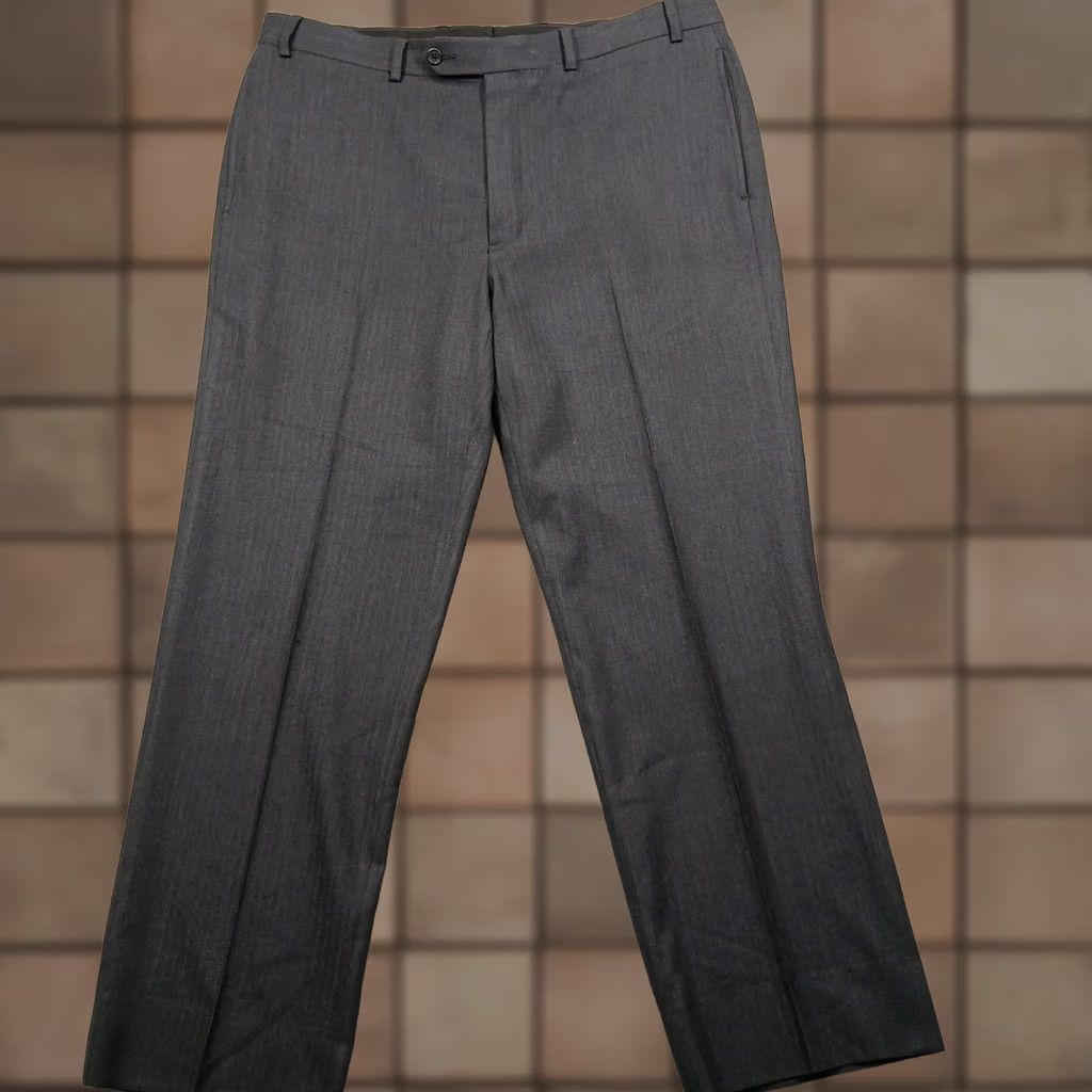 Brooks Brothers Brooks Brothers 346 Dress Pants Men's 38x31 Charcoal Wool Blend Stretch Size US 38 / EU 54 - 1 Thumbnail