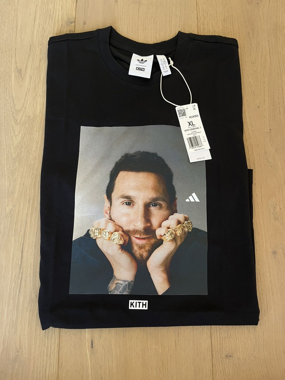Kith Kith & Messi for adidas Football Graphic Tee Size US XL / EU 56 / 4 - 1 Thumbnail