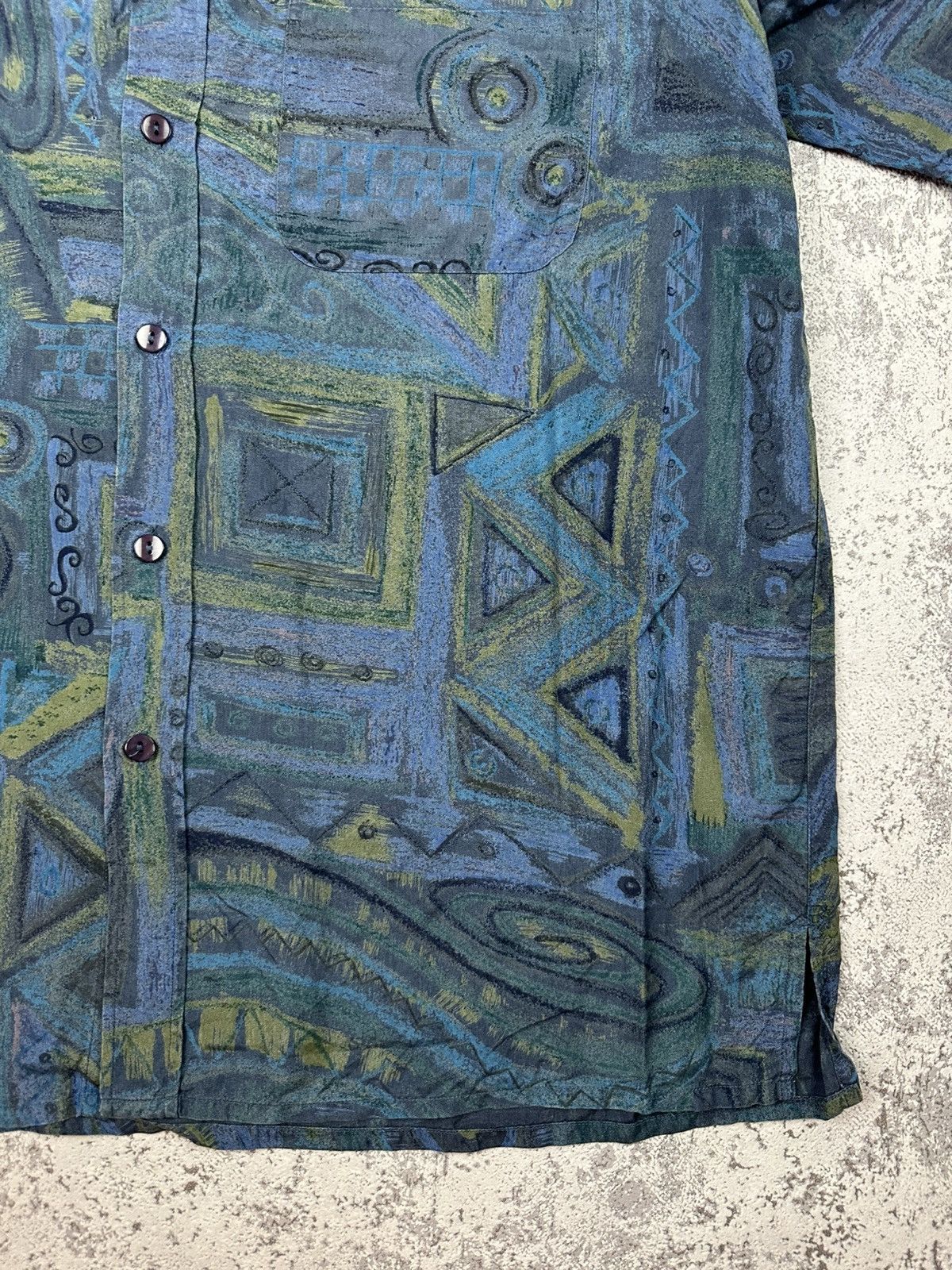 Vintage Vintage Shirt Designer 90s St Michael Marks Spencer Silk Size US L / EU 52-54 / 3 - 4 Thumbnail