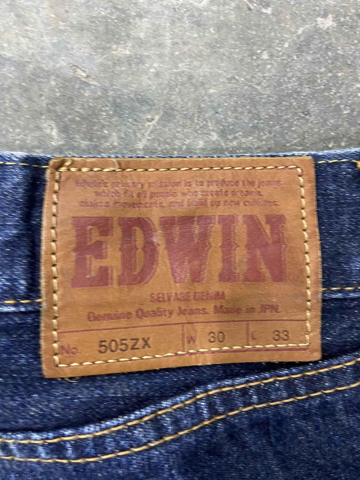 Edwin 🔥 Vintage Edwin jeans Edwin 505ZX selvedge street fashion Size US 32 / EU 48 - 8 Thumbnail