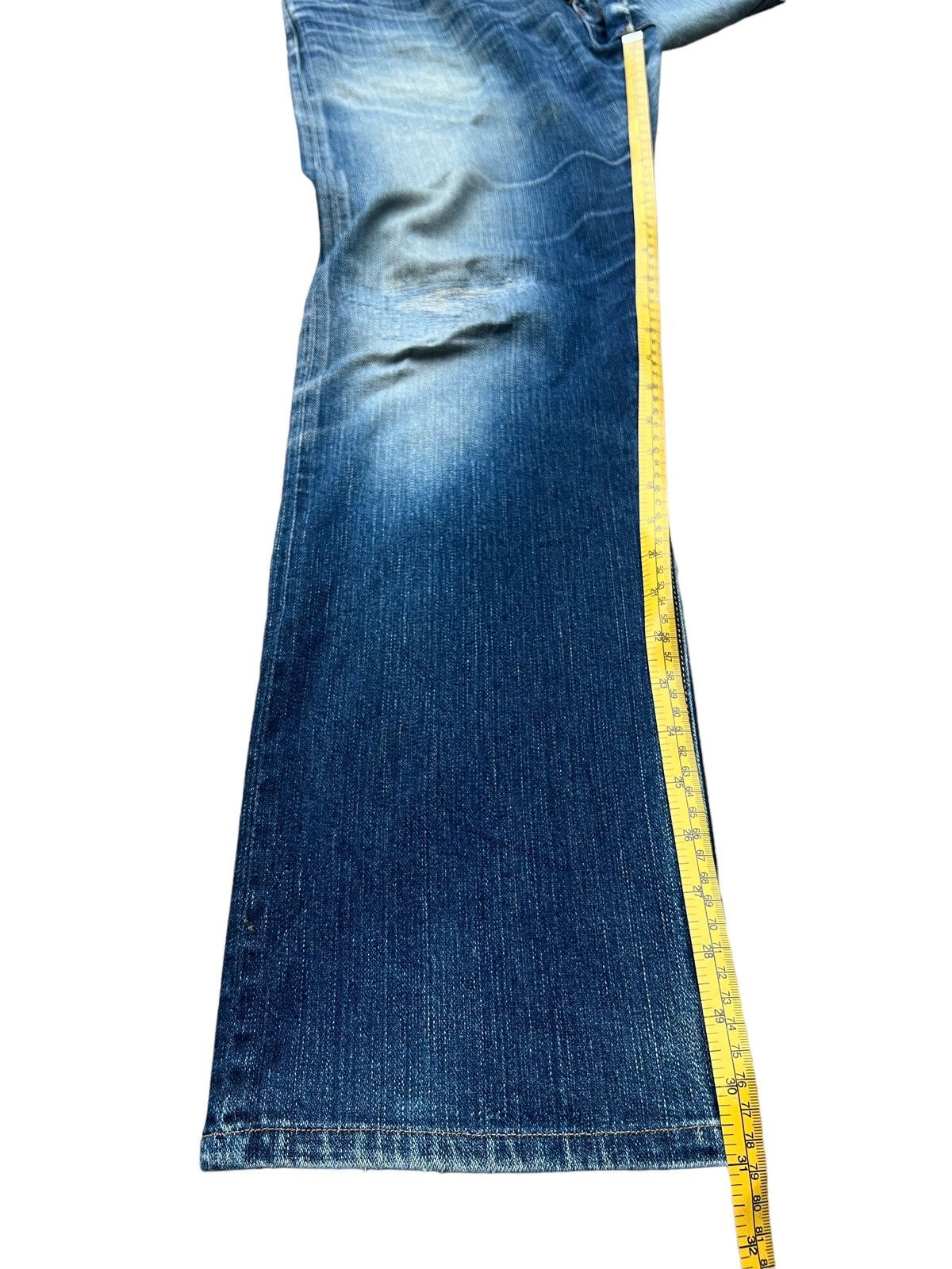Japanese Brand BN Japan Patchwork Distressed Selvedge Denim Jeans 35x31 Size US 35 - 13 Thumbnail