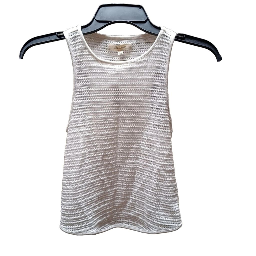 Madewell NWT Madewell Crochet-Knit Cutaway Tank Size XS / US 0-2 / IT 36-38 - 6 Thumbnail
