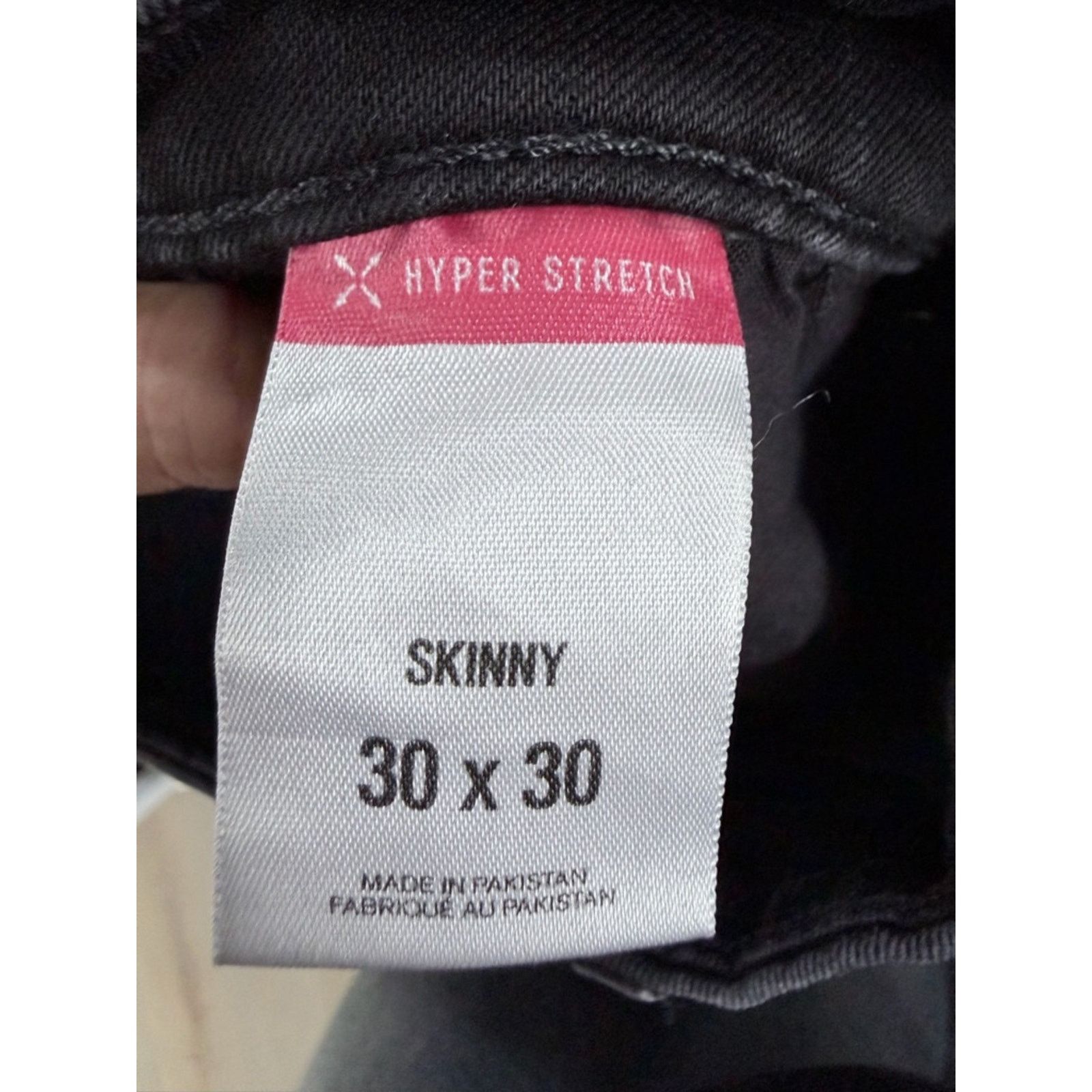 Express Express Skinny Hyper Stretch Black Men's Jeans size 30 Size US 30 / EU 46 - 6 Thumbnail