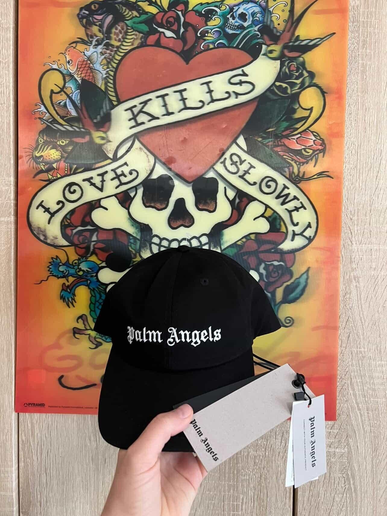 Palm Angels Palm Angels Classics Logo SnapBack Cap Black 💥🔥 Size ONE SIZE - 2 Thumbnail