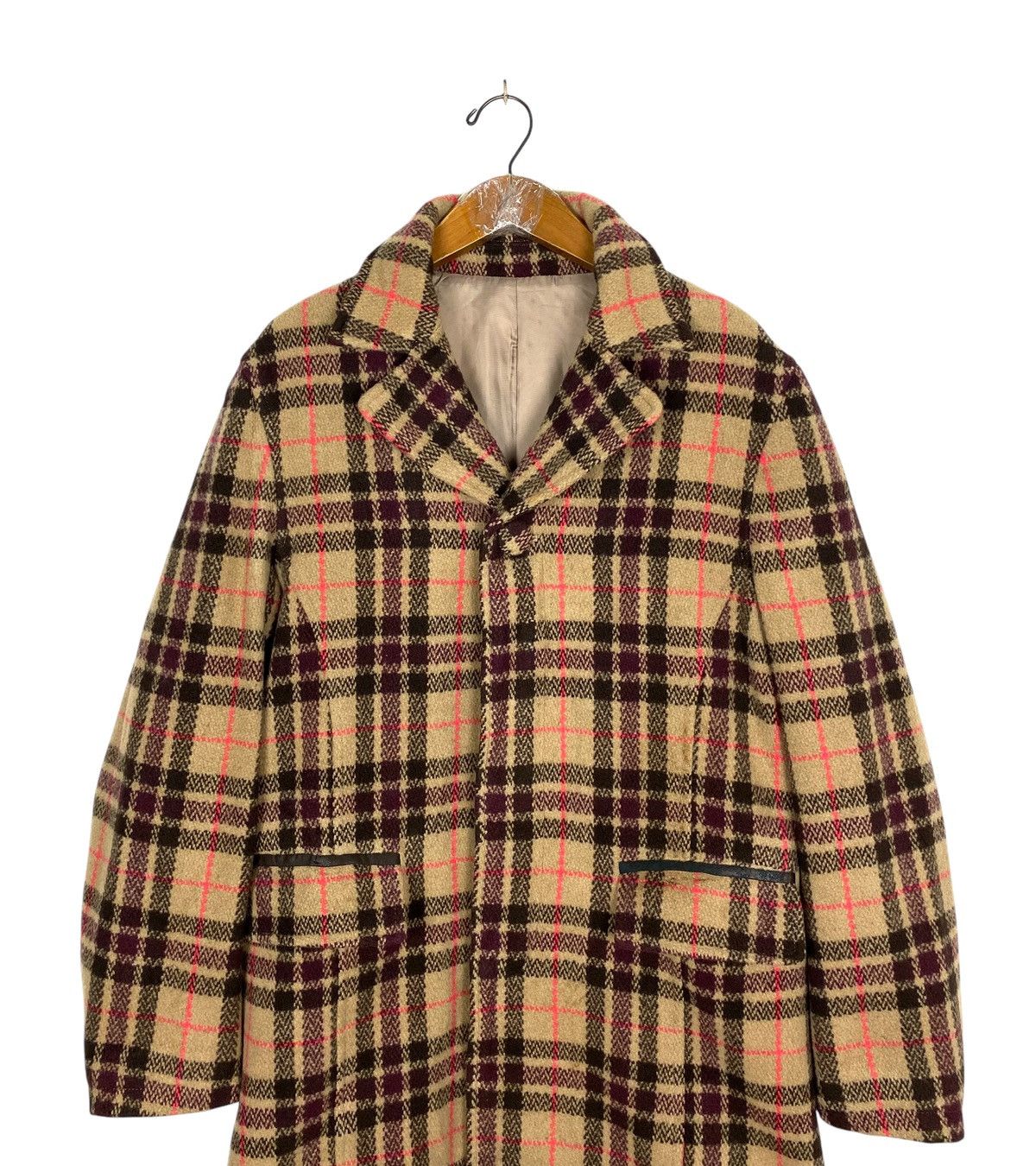 PPFM Rare‼️ Vintage Ppfm Double Collar Novacheck Wool Coat Japan Size US M / EU 48-50 / 2 - 4 Thumbnail