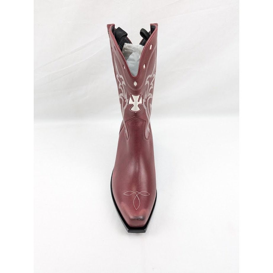 Enfants Riches Deprimes o1rshd1 Swiss Cowboy Boots Cow Glazed in Vintage Red/Cream Size US 11 / EU 44 - 6 Thumbnail