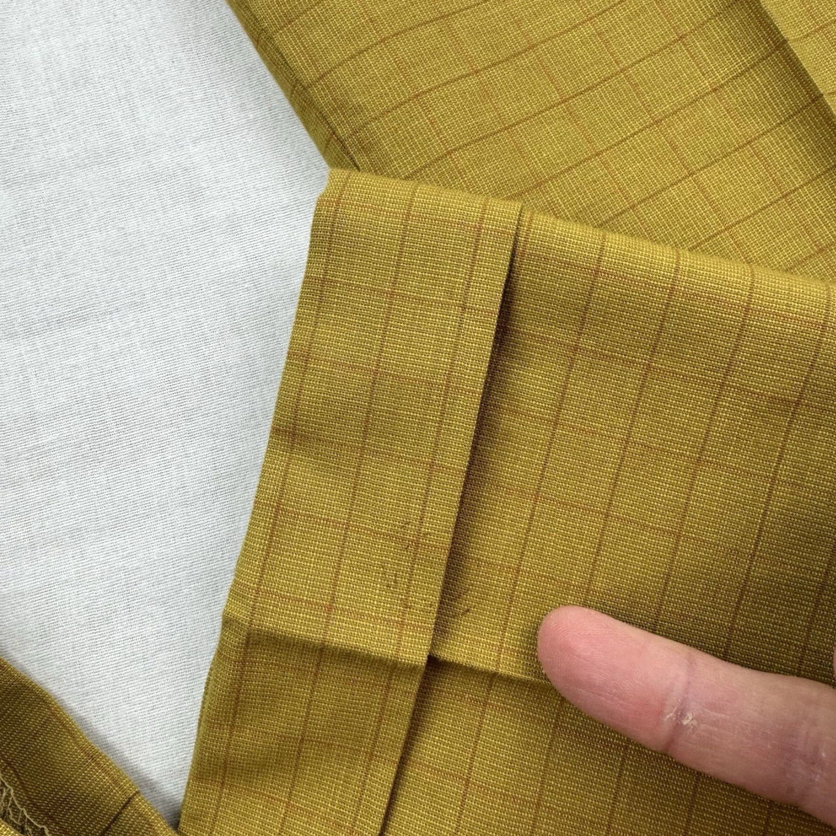Vintage VINTAGE Koratron Pants Men 28x29 Plaid Yellow Zip 50s 60s Dress Pants Size US 28 / EU 44 - 3 Thumbnail