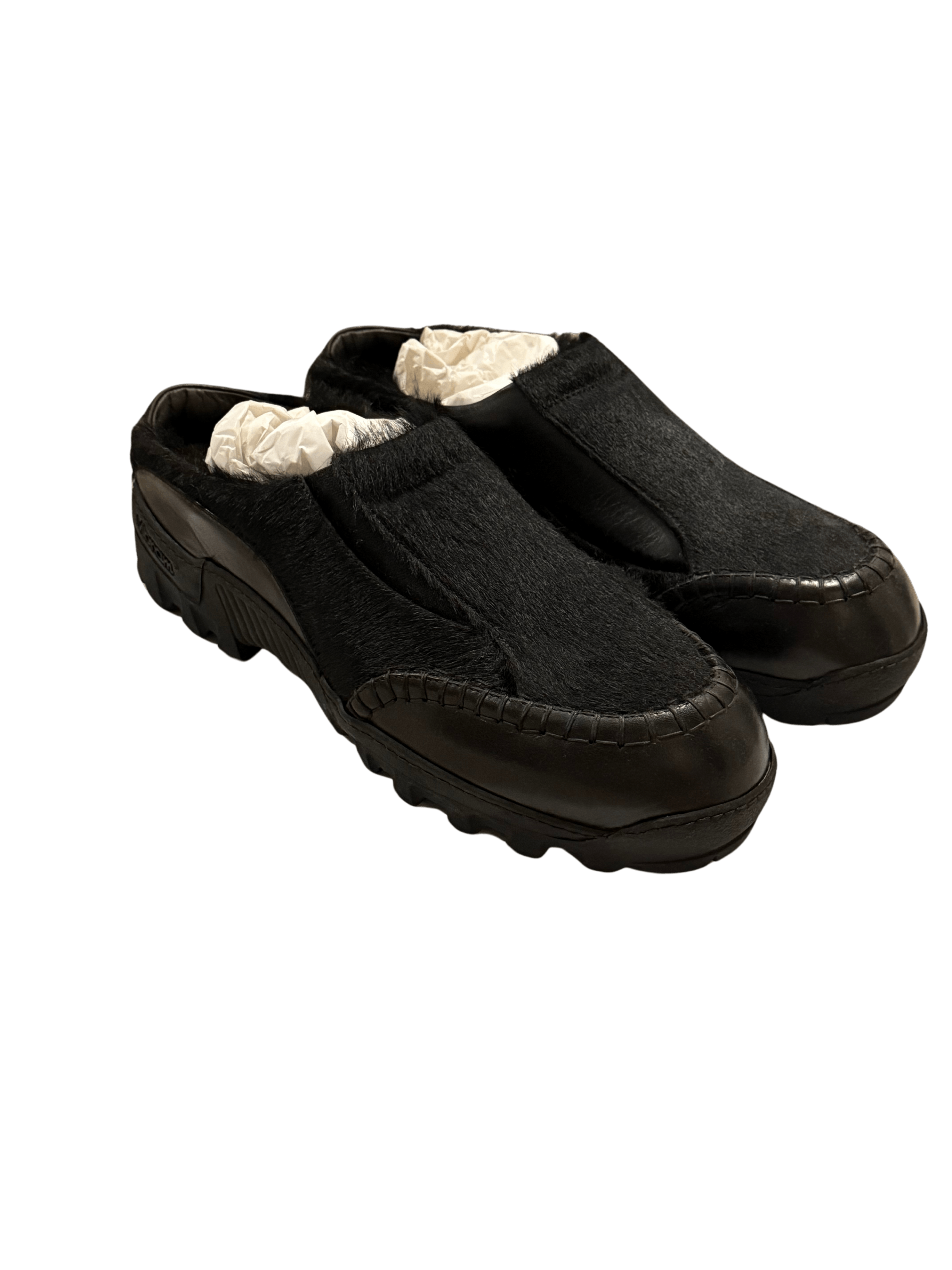 Kiko Kostadinov Black Bindra Sabo Pony Hair Mules Size US 10 / EU 43 - 2 Thumbnail