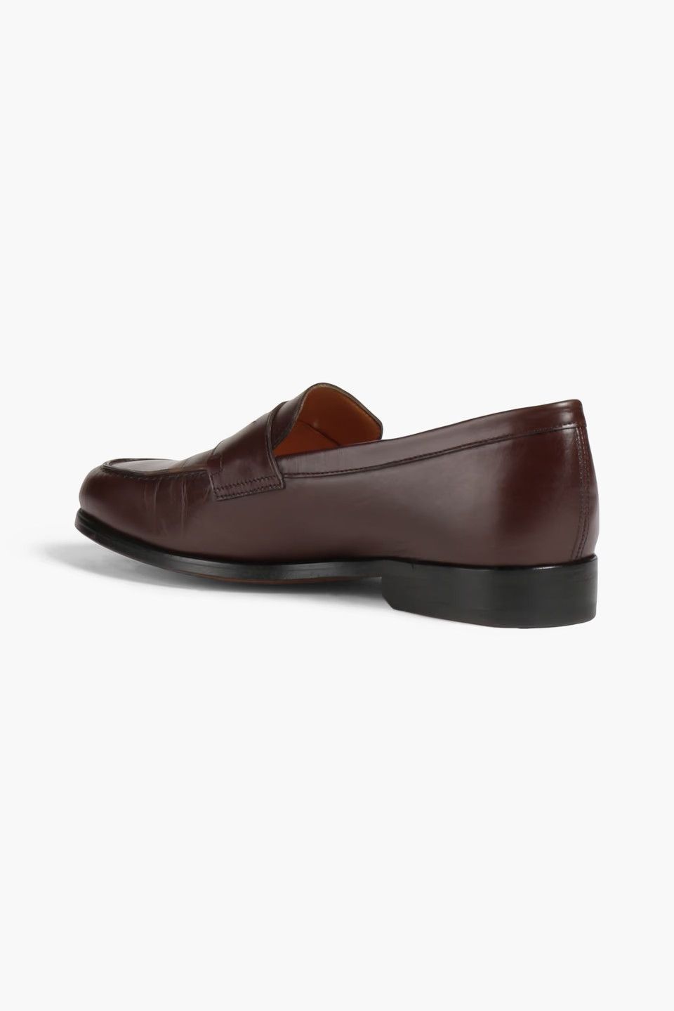 Officine Generale o1mle1025 Parker Smooth Leather Loafer in Brown Size US 8 / EU 41 - 3 Thumbnail
