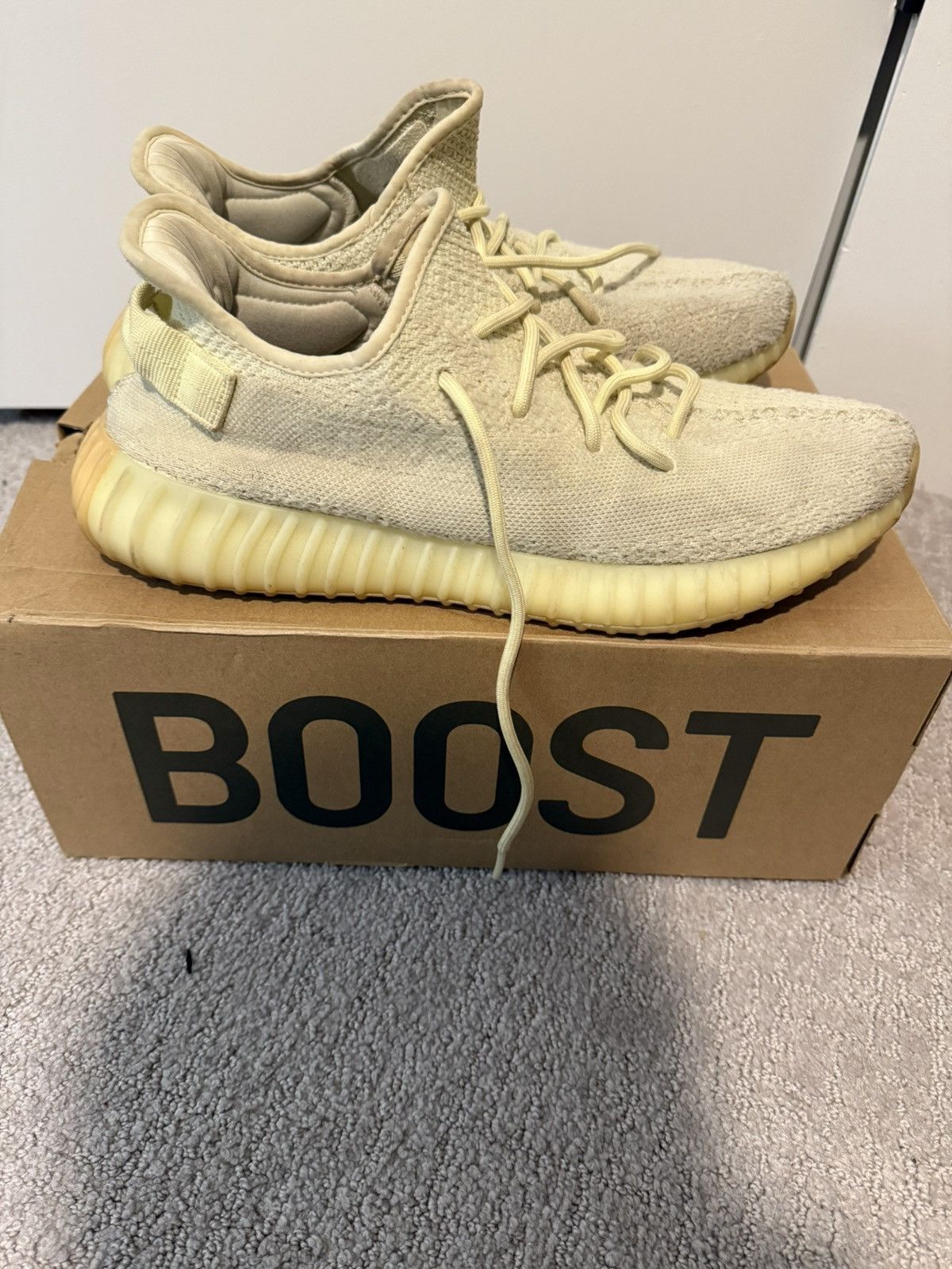 Adidas × Kanye West × Yeezy Yeezy Boost 350 V2 “Butter” Size US 12 / EU 45 - 2 Thumbnail