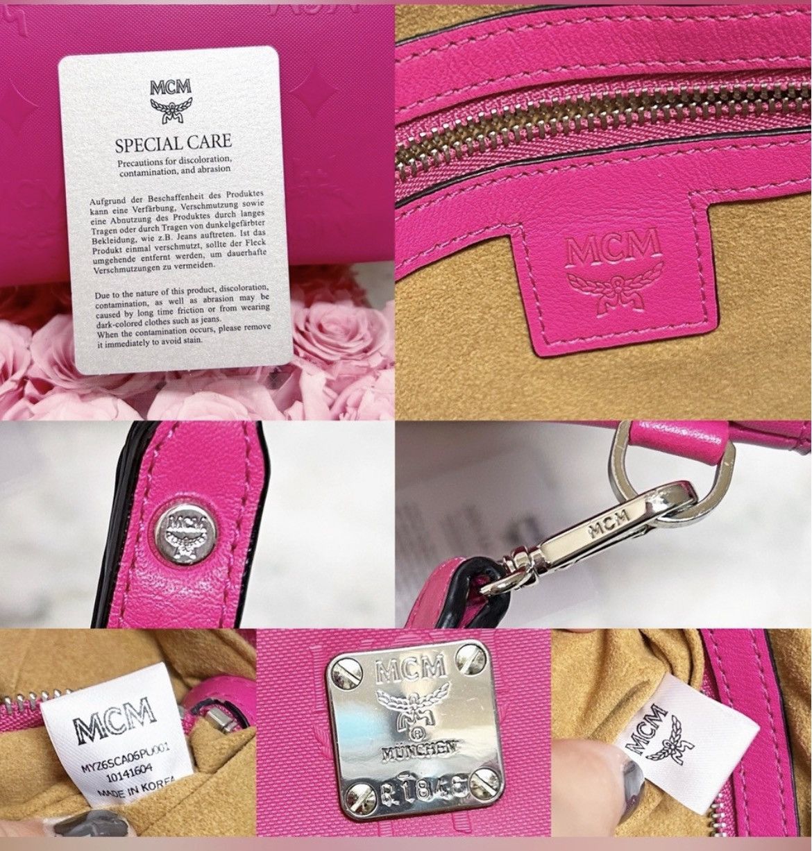MCM Authentic MCM Barbie Pink XL Wristlet Pouch / Clutch Bag Size ONE SIZE - 12 Thumbnail