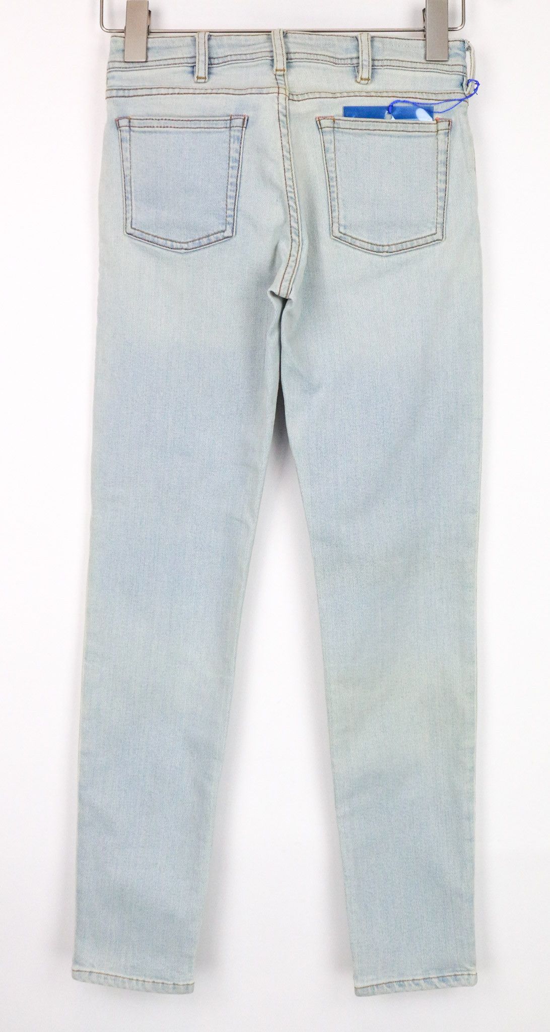 Acne Studios CLIMB W25/L32 Blue Skinny Stretch Zipped Jeans 75065 Size 25" / US 0 / IT 36 - 2 Thumbnail