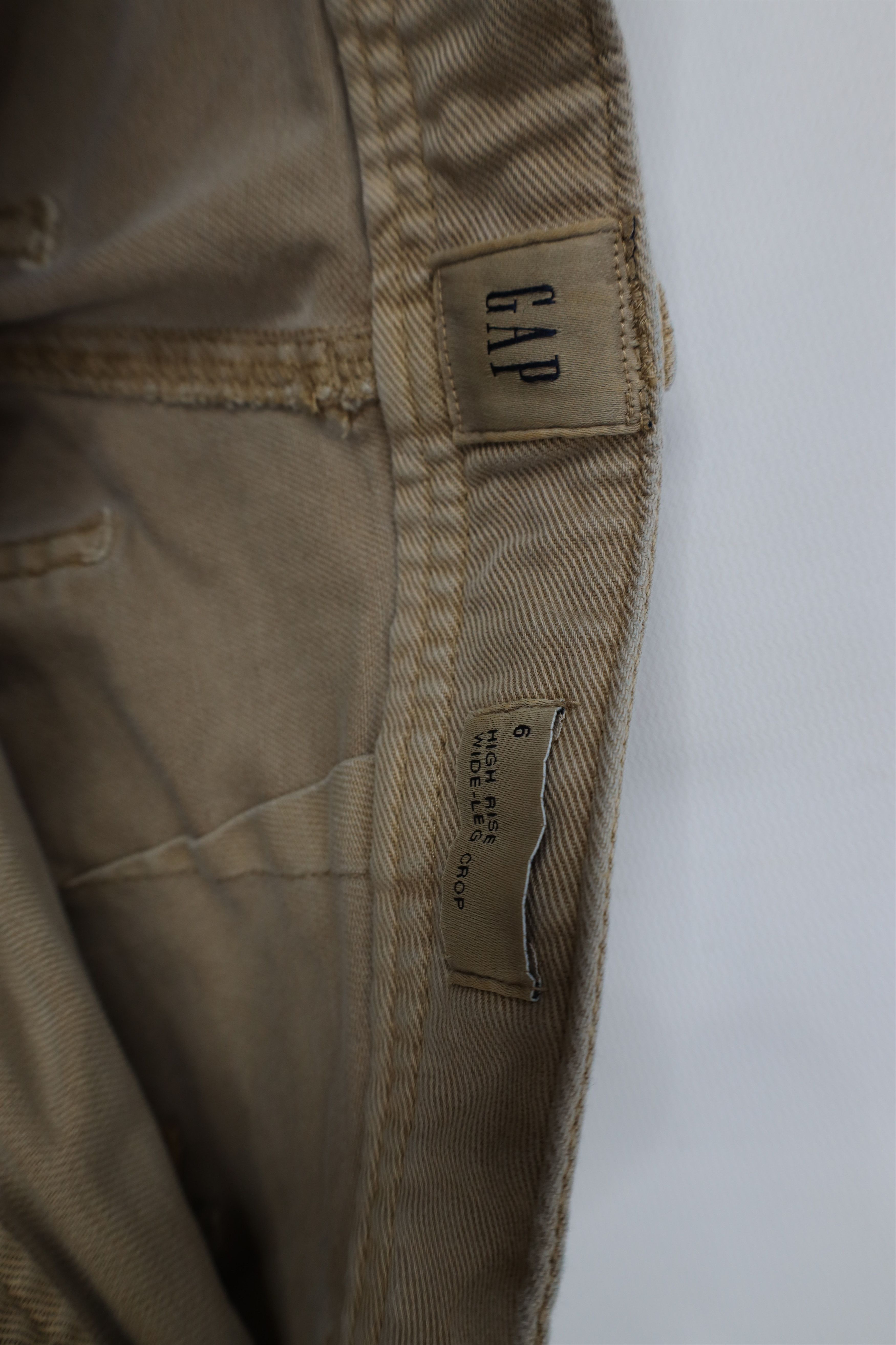 Gap Vintage Y2K Gap Stonewashed High Rise Wide Leg Cropped Pants Size 28" / US 6 / IT 42 - 6 Thumbnail