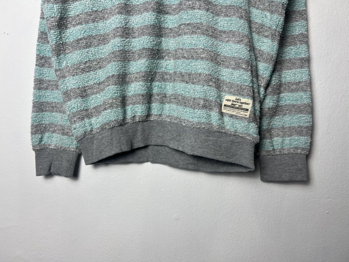 Japanese Brand Vintage Asics Crewneck Striped Japan Made Sweatshirt Size US L / EU 52-54 / 3 - 5 Thumbnail