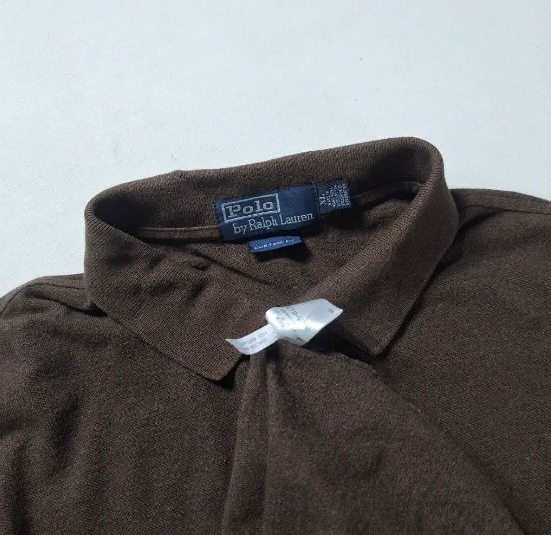 Polo Ralph Lauren × Vintage Polo Ralph Lauren Small Logo Black Rugby Polos Size US XL / EU 56 / 4 - 3 Thumbnail