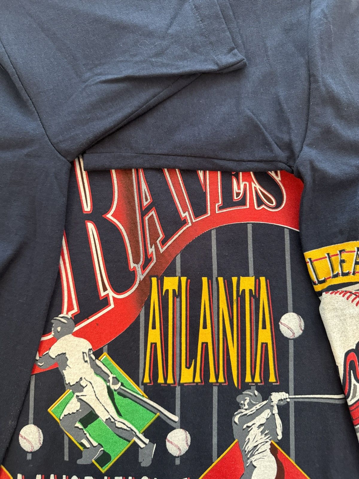 Vintage Vintage 1992 Atlanta Braves Salem AOP Wrap Around Size US XL / EU 56 / 4 - 5 Thumbnail