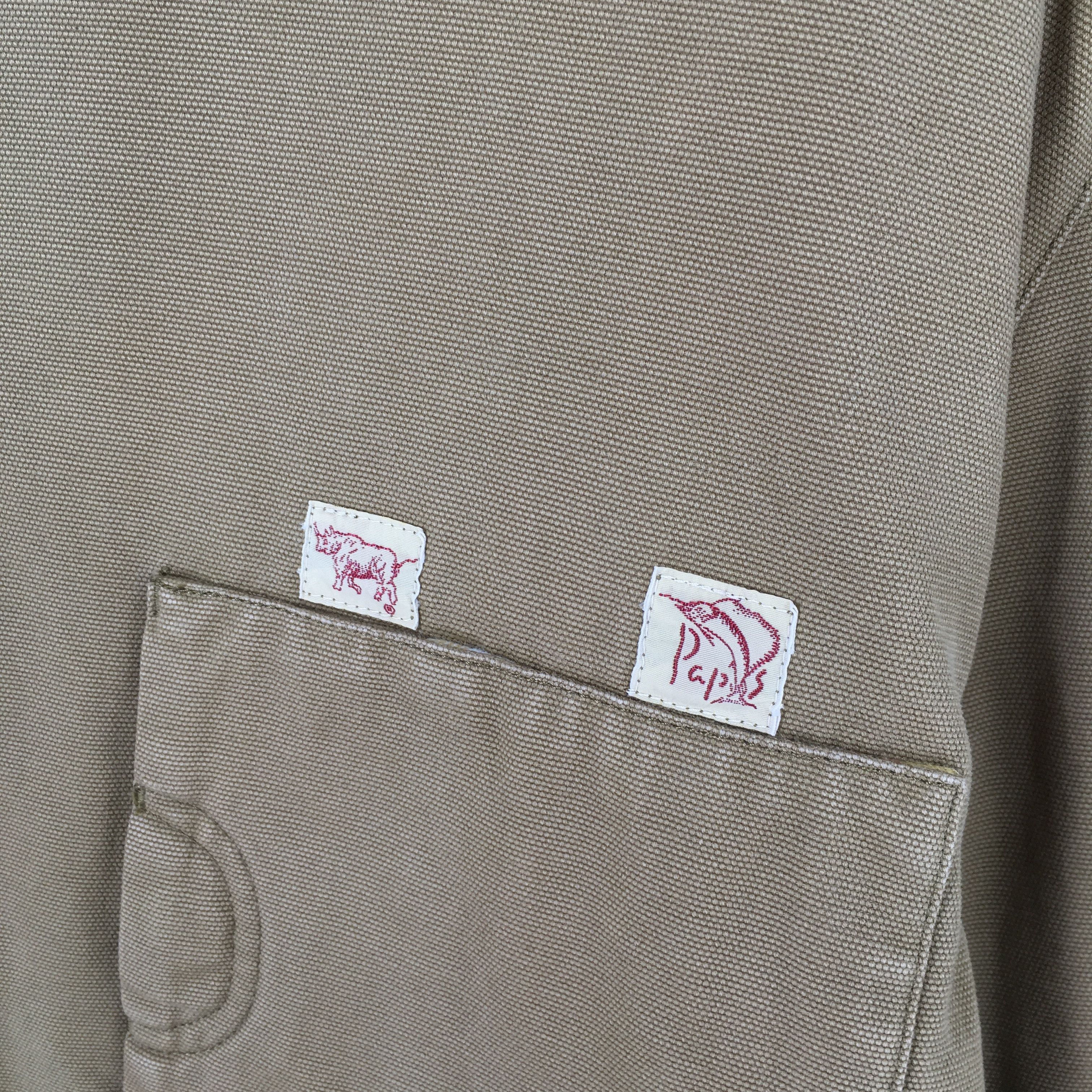 Vintage Vintage Papas Maniere De Heming Chore Workwear Denim Jacket Size US L / EU 52-54 / 3 - 5 Thumbnail