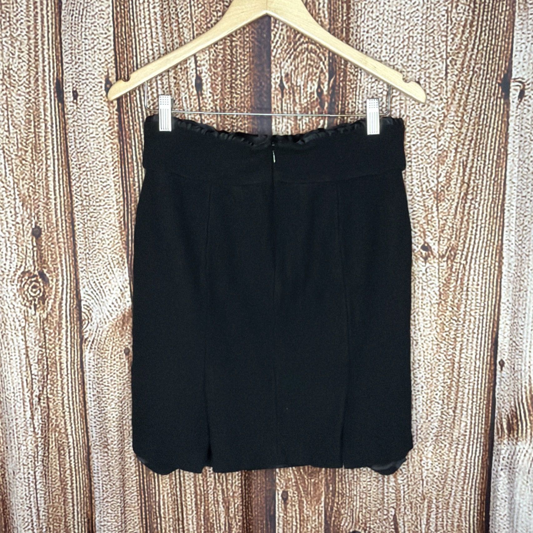 Banana Republic Banana Republic Skirt Womens Black Wool Blend Stretch Pencil Knee Length Size 8 Size 30" / US 8 / IT 44 - 3 Thumbnail