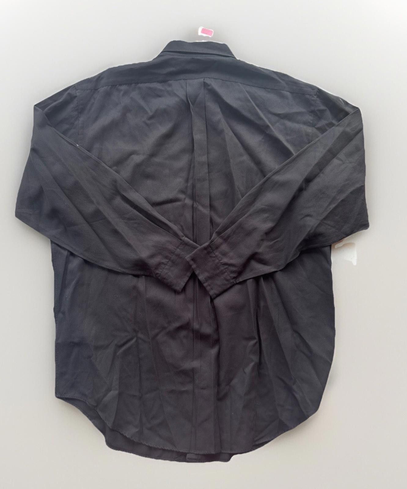 Daniel Cremieux Daniel Cremieux 50% Silk Black Button Down Shirt Men's VTG Size US L / EU 52-54 / 3 - 8 Thumbnail